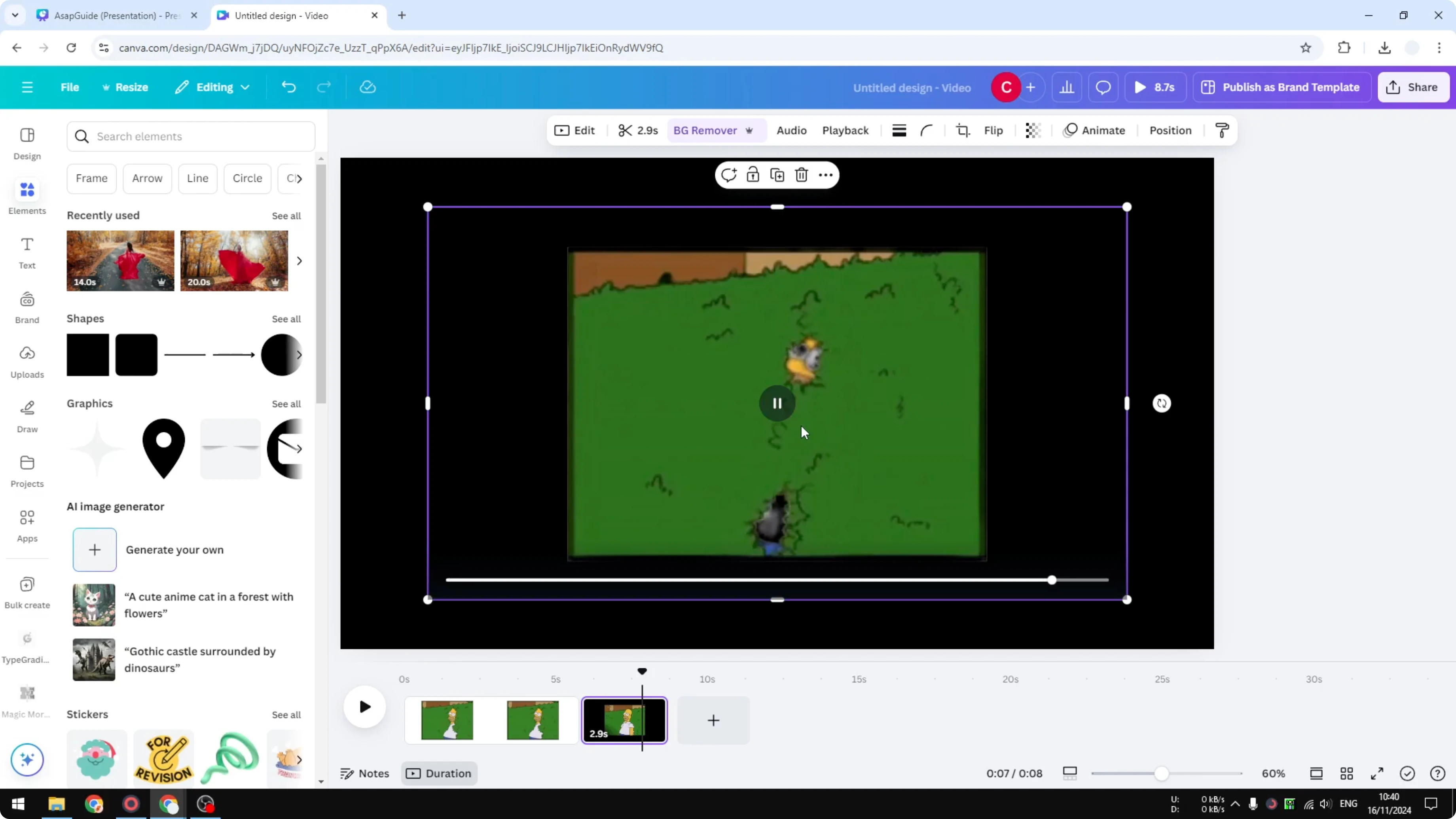 Screenshot from How to Change GIF Speed in Canva at 187s