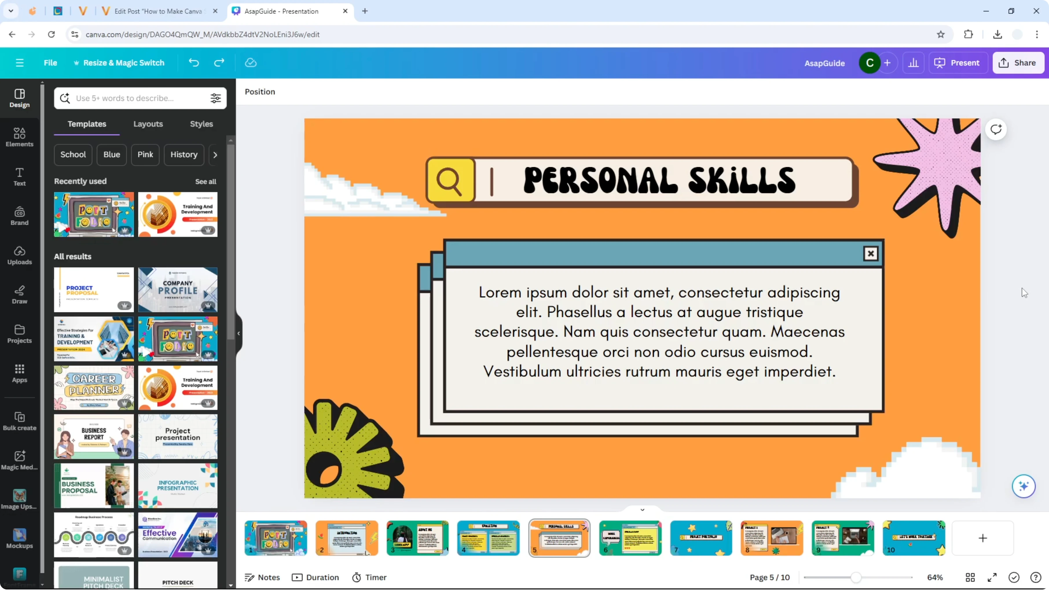 Screenshot from How to Change Slide Duration on Canva at 12s