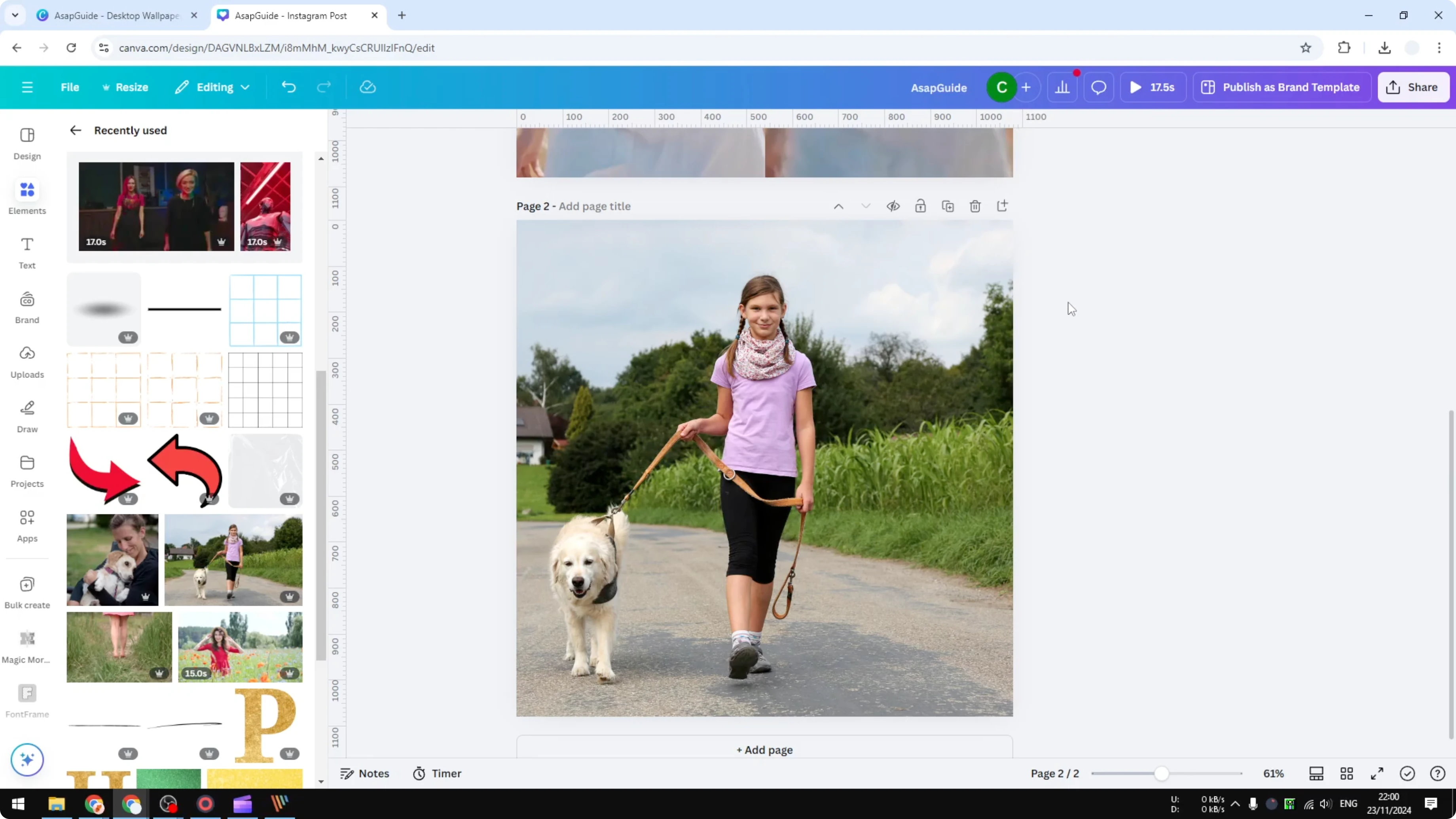 Screenshot from How to Check Your Current Design Dimensions in Canva at 61s