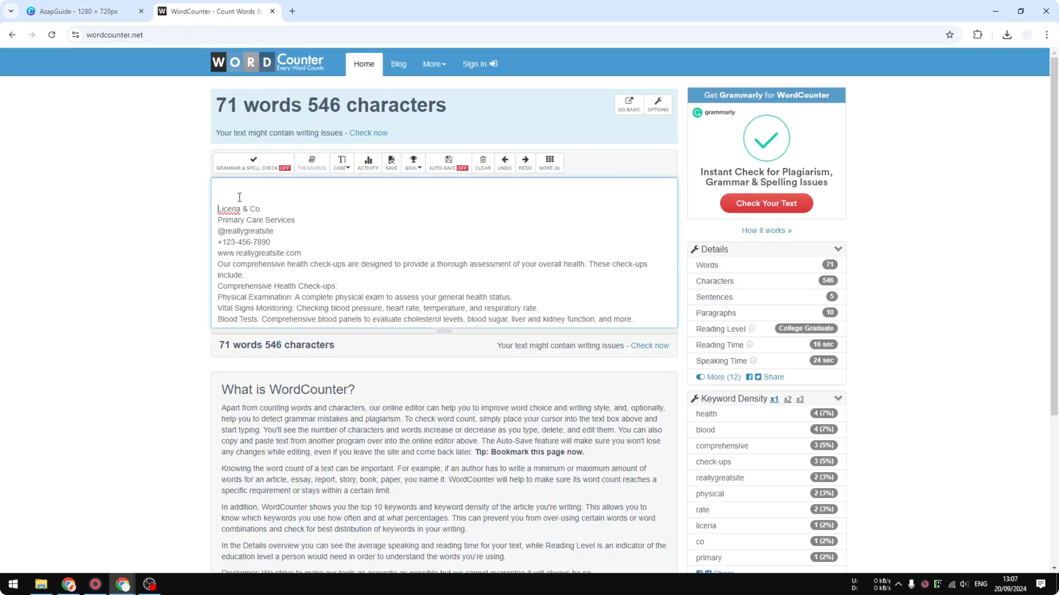 Screenshot from How to Check Word Count on a Canva Design at 139s