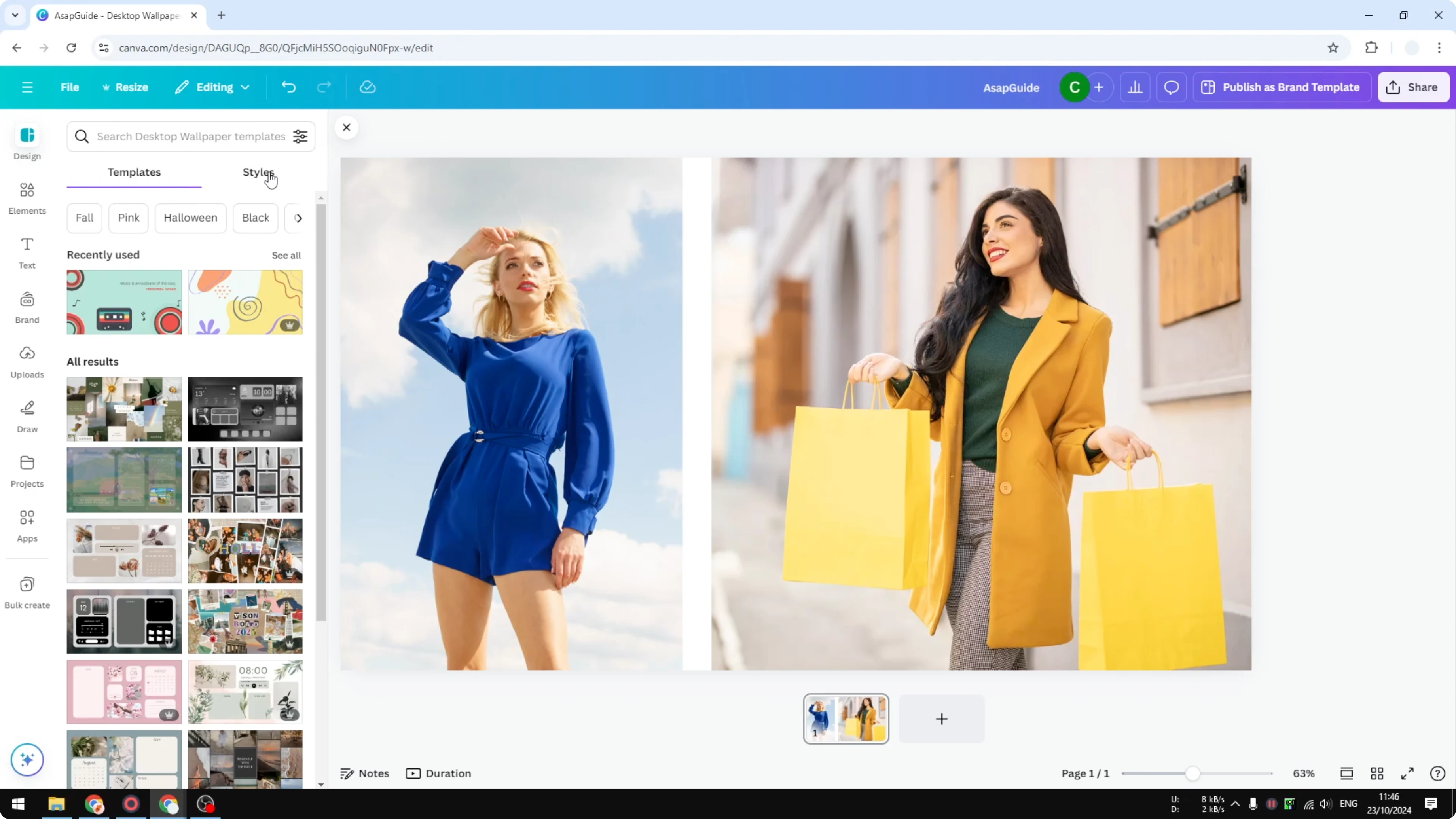Screenshot from How to Get the Color Palette of a Photo in Canva at 35s