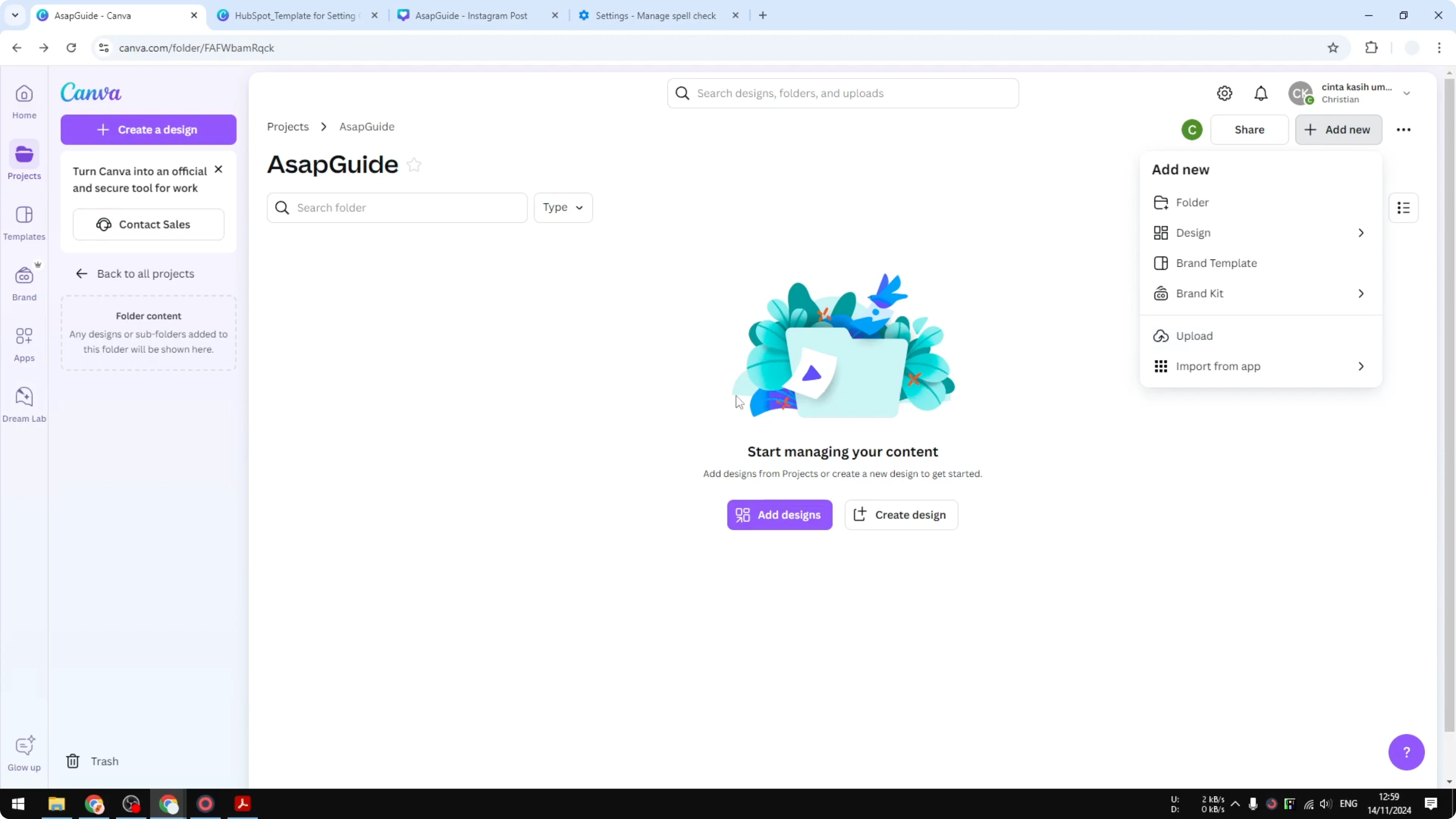 Screenshot from How to Convert PDF to JPEG in Canva at 64s