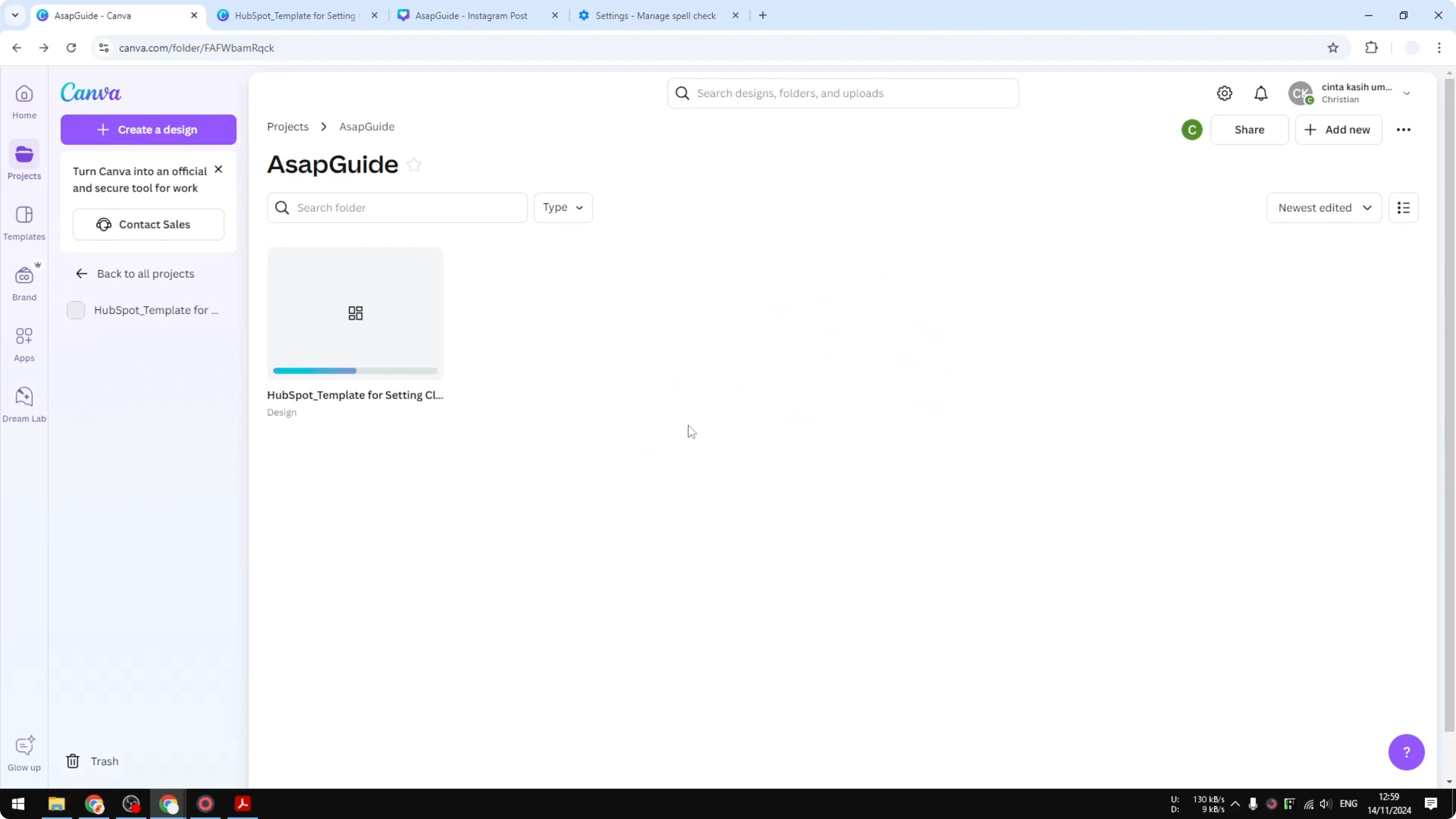 Screenshot from How to Convert PDF to JPEG in Canva at 73s