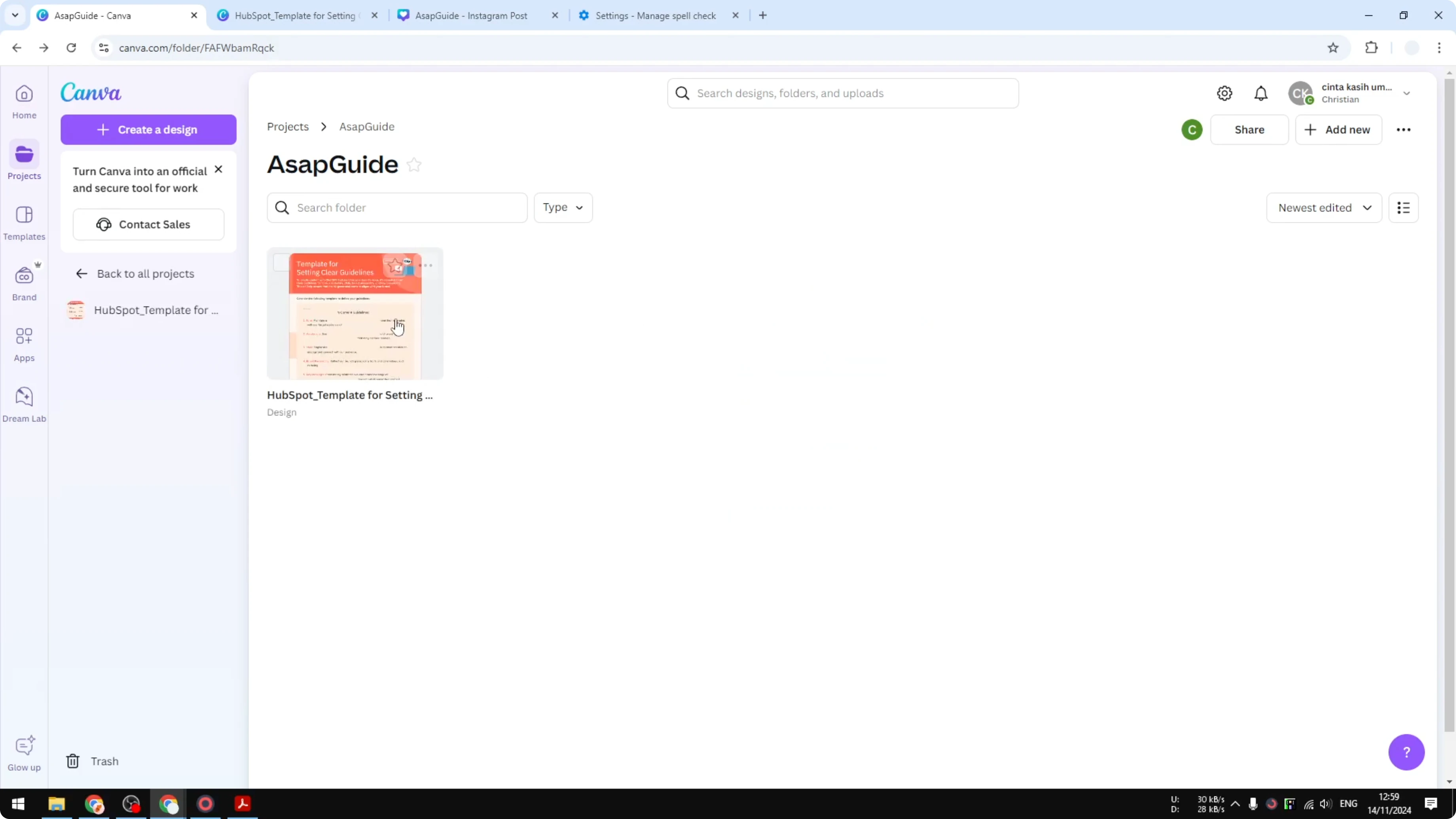 Screenshot from How to Convert PDF to JPEG in Canva at 78s