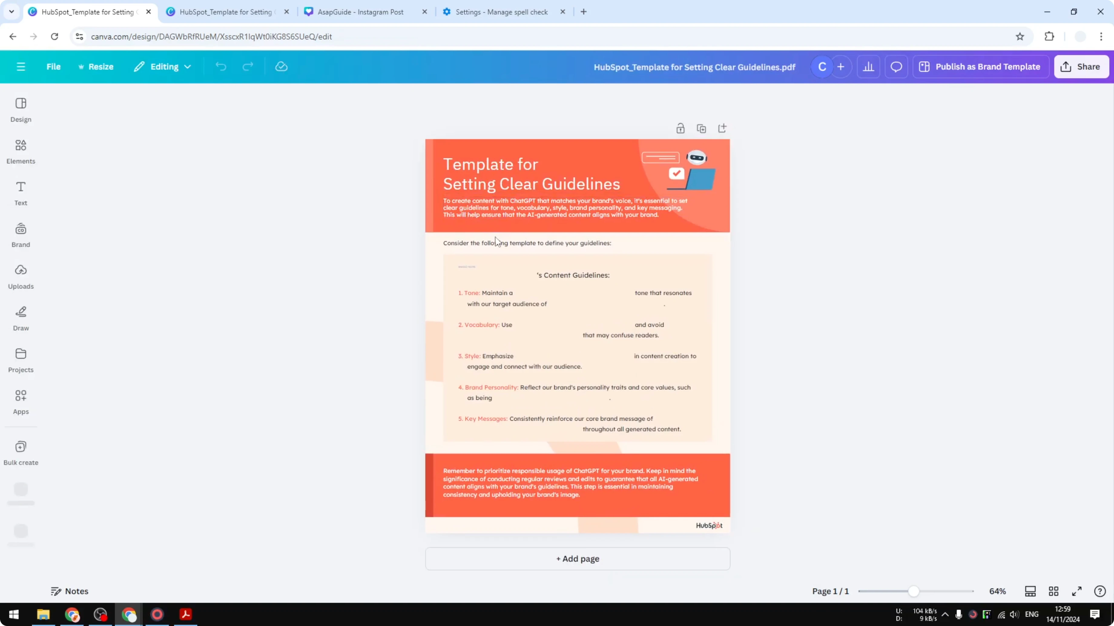 Screenshot from How to Convert PDF to JPEG in Canva at 89s