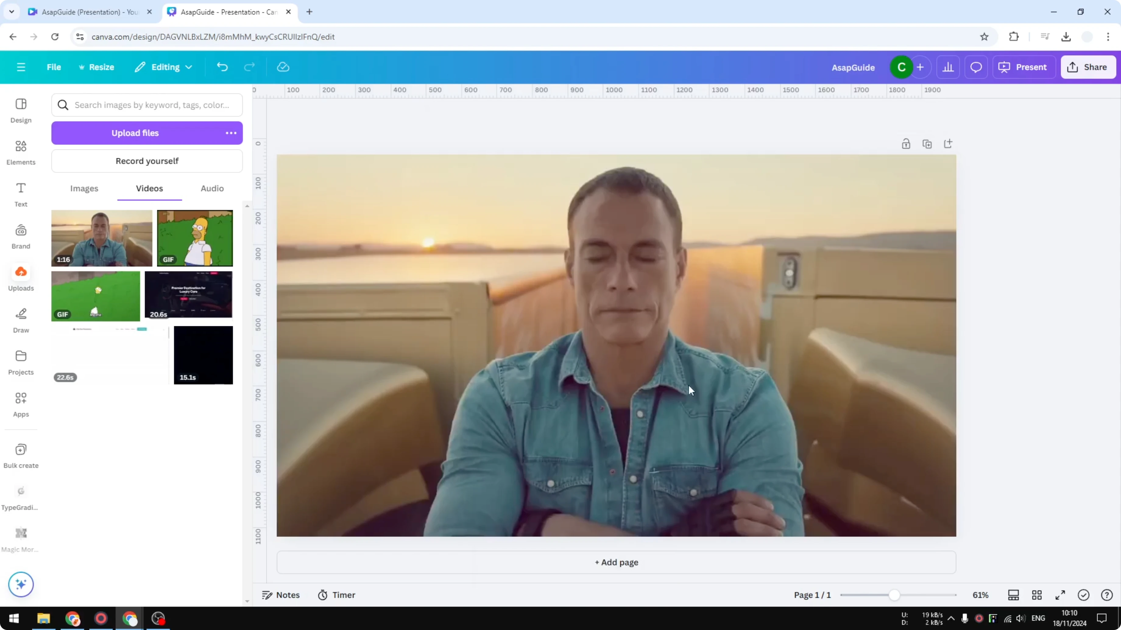 Screenshot from How to Convert Video to GIF Animation in Canva at 101s