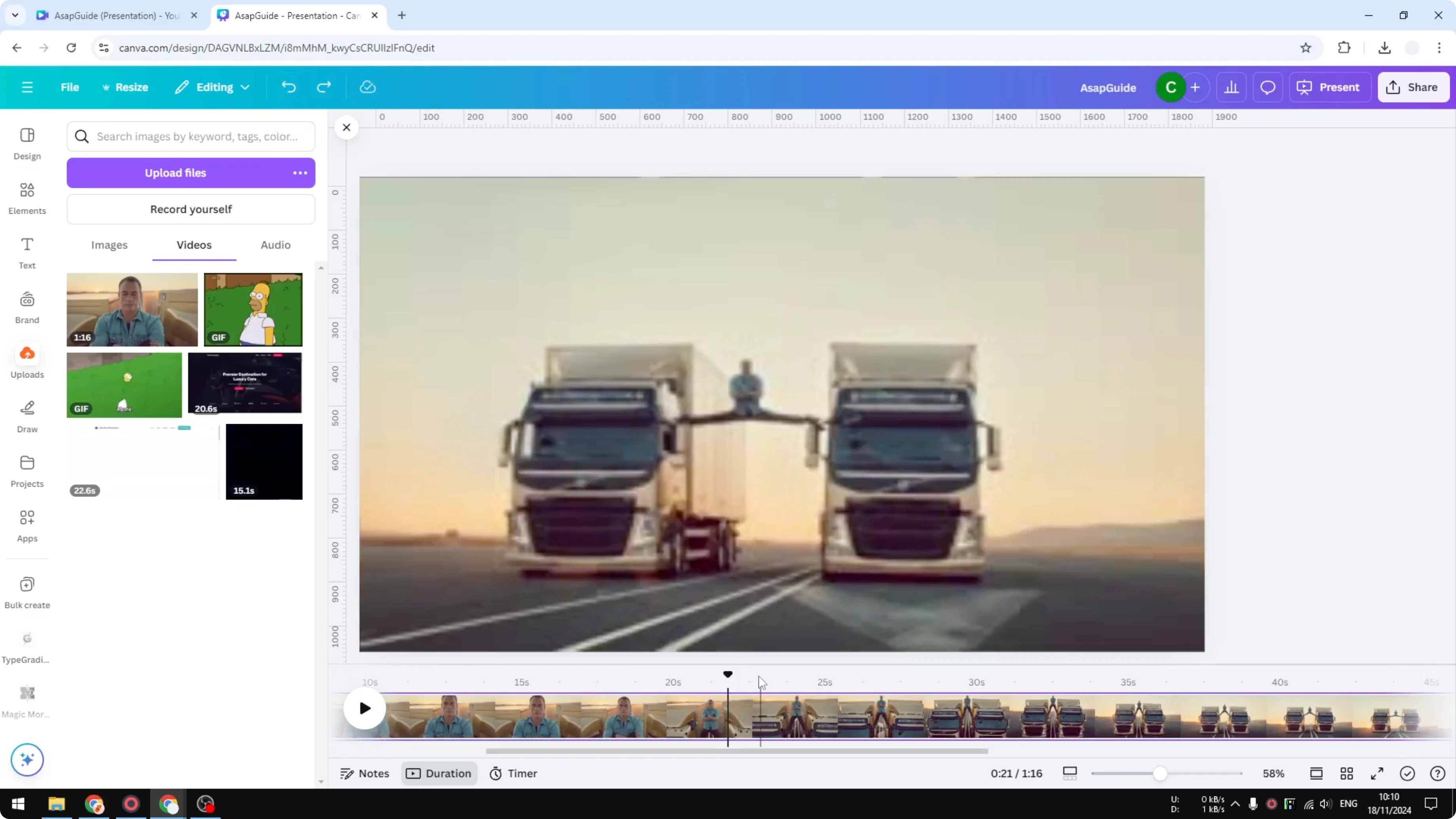Screenshot from How to Convert Video to GIF Animation in Canva at 133s