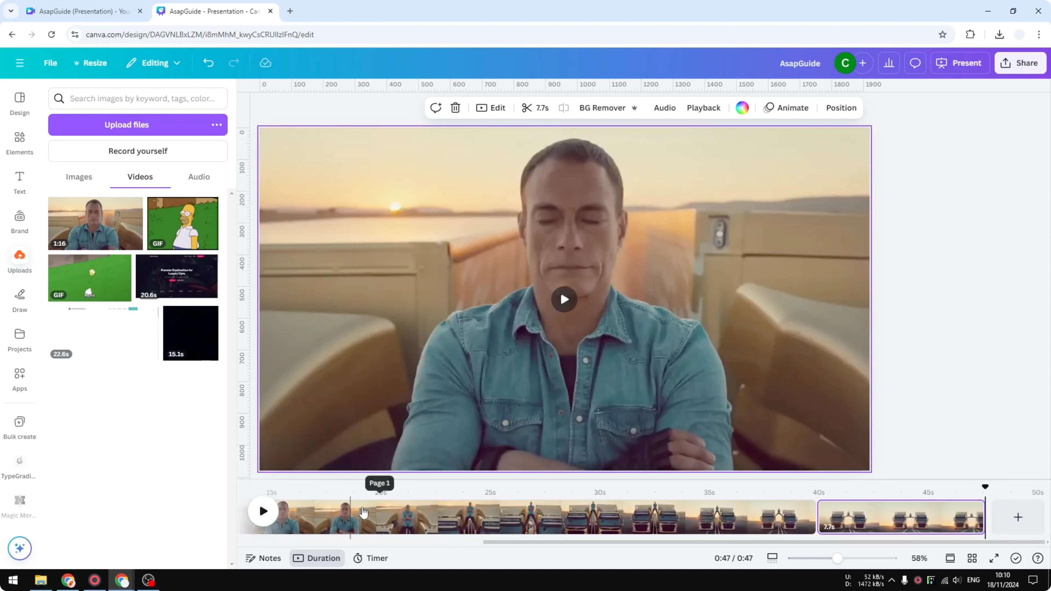 Screenshot from How to Convert Video to GIF Animation in Canva at 155s