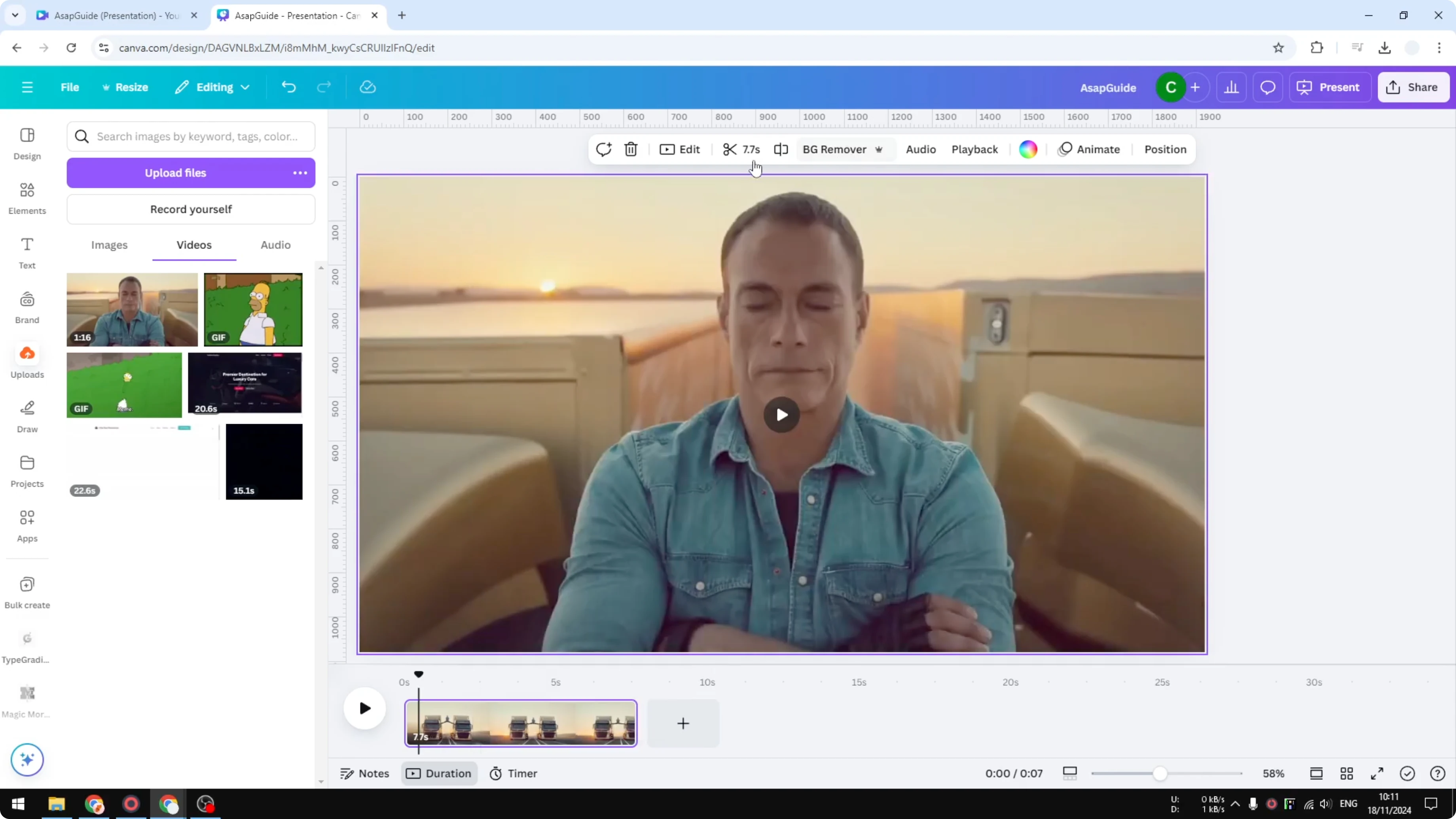 Screenshot from How to Convert Video to GIF Animation in Canva at 165s