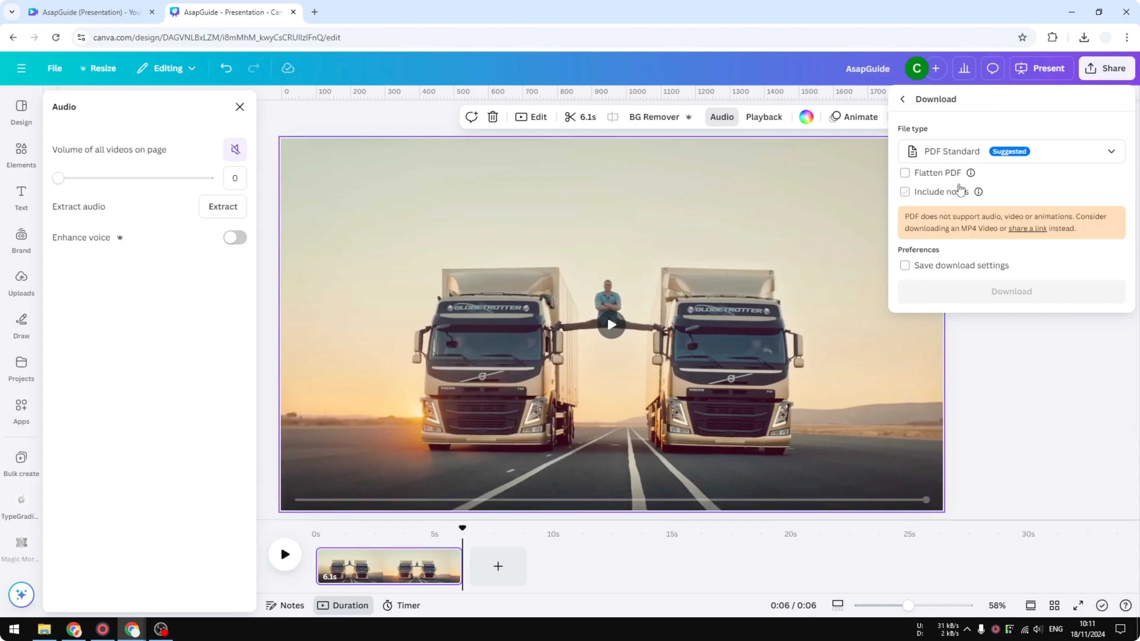Screenshot from How to Convert Video to GIF Animation in Canva at 185s
