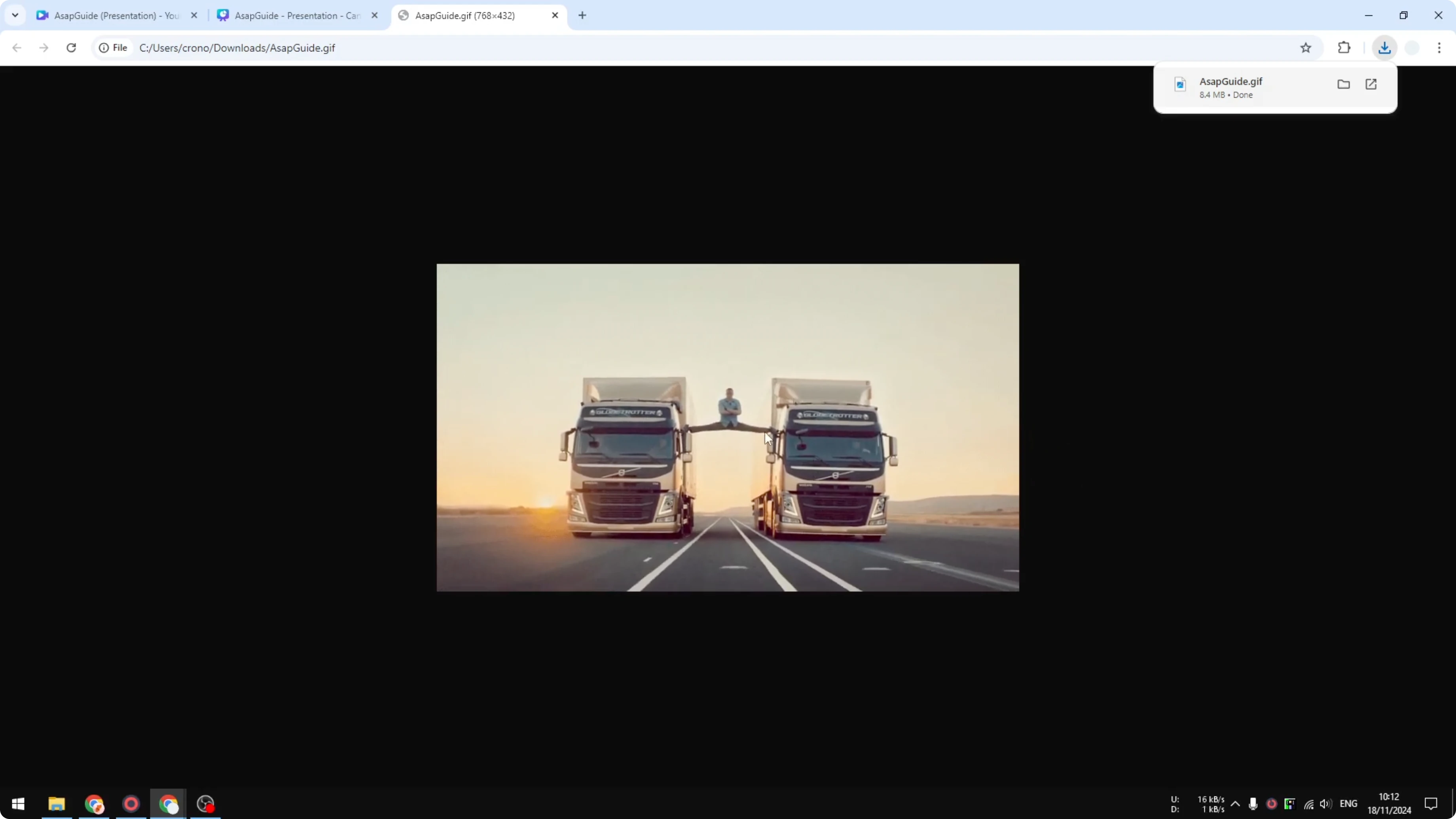 Screenshot from How to Convert Video to GIF Animation in Canva at 222s