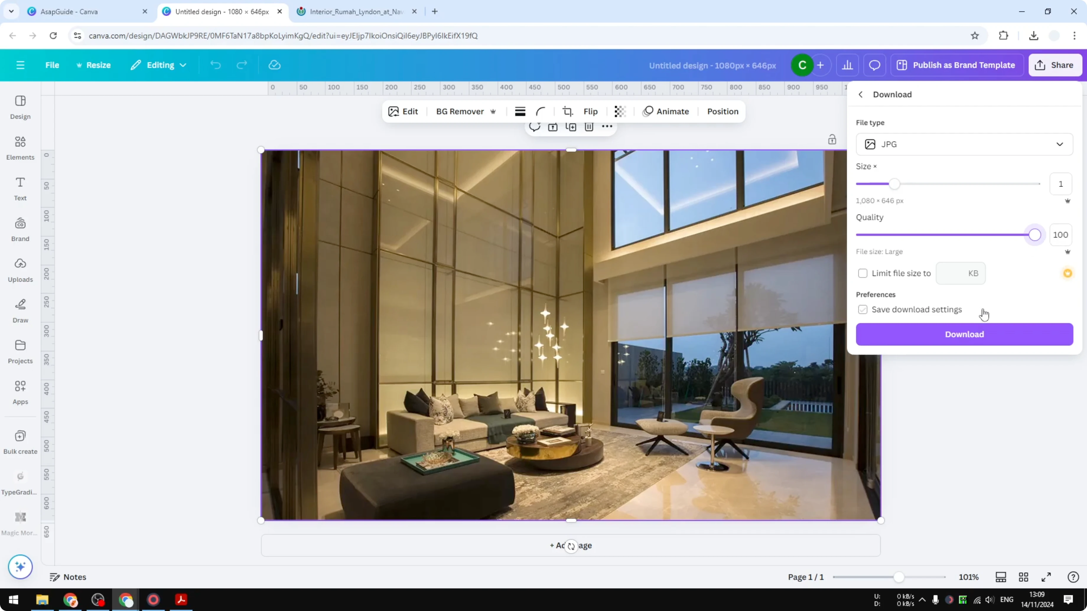 Screenshot from How to Convert WebP to PNG in Canva at 150s