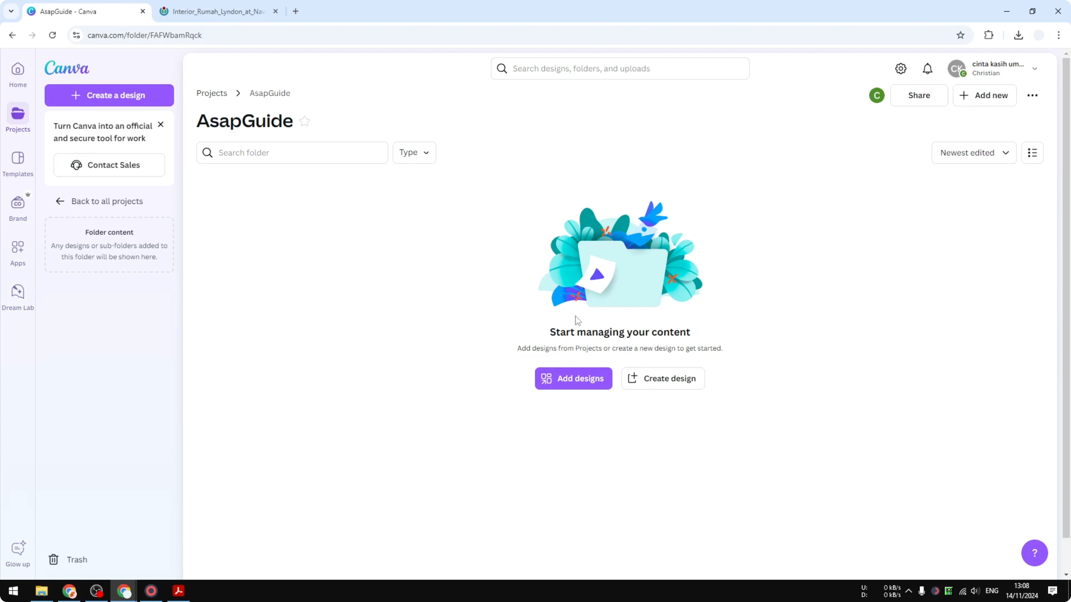 Screenshot from How to Convert WebP to PNG in Canva at 60s