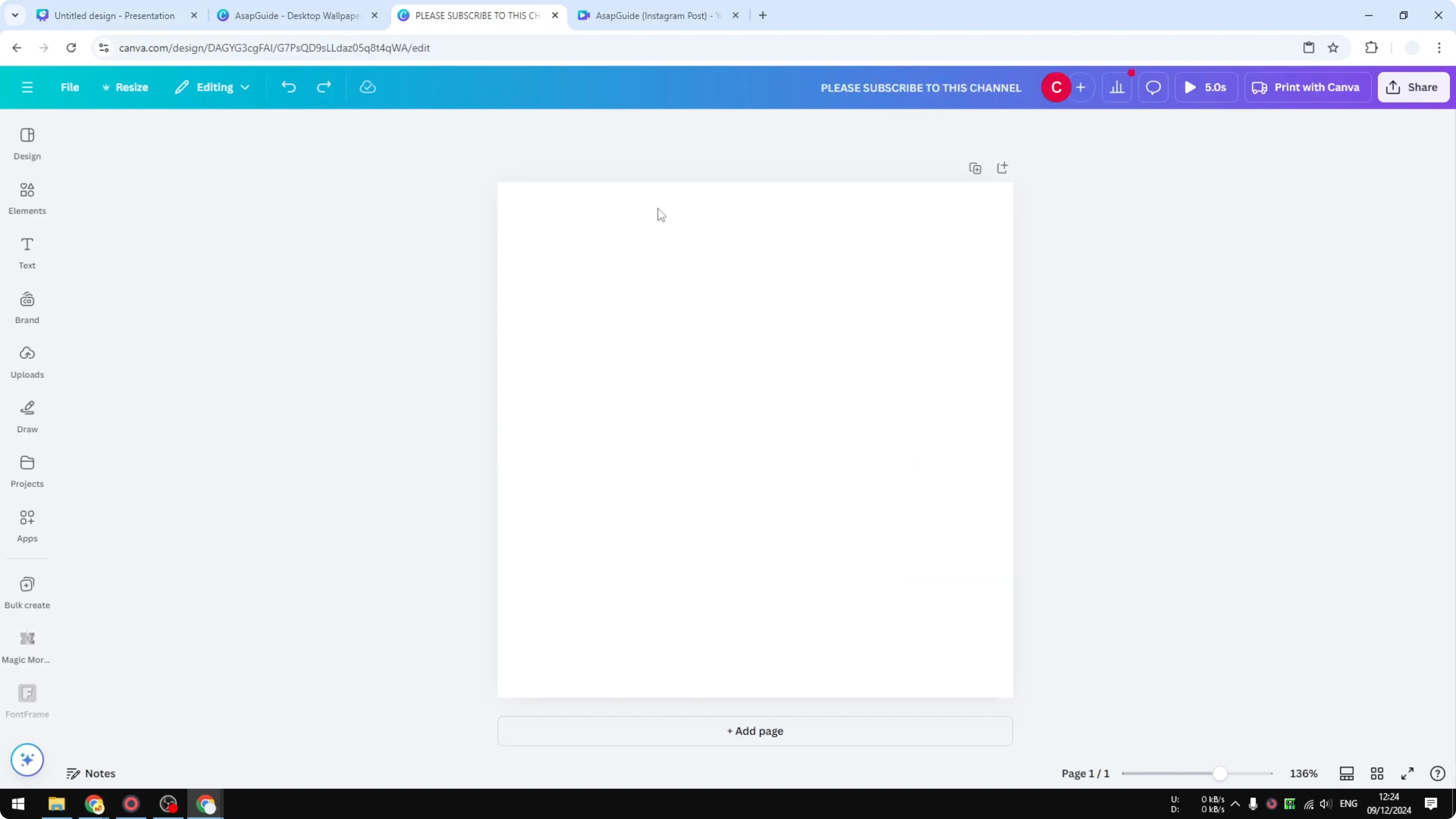Screenshot from How to Copy Canva Page from One Design to Another at 101s