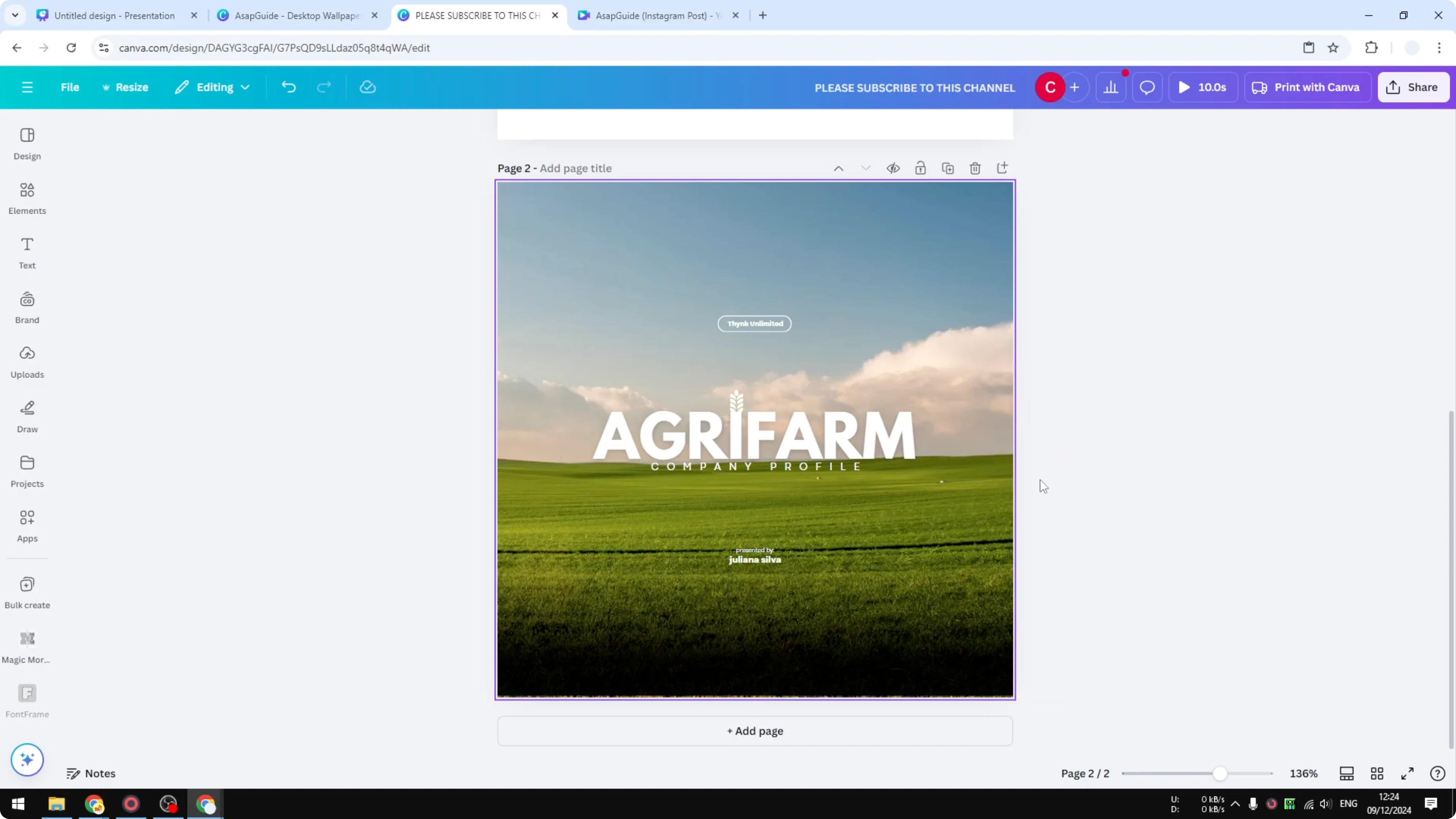 Screenshot from How to Copy Canva Page from One Design to Another at 109s
