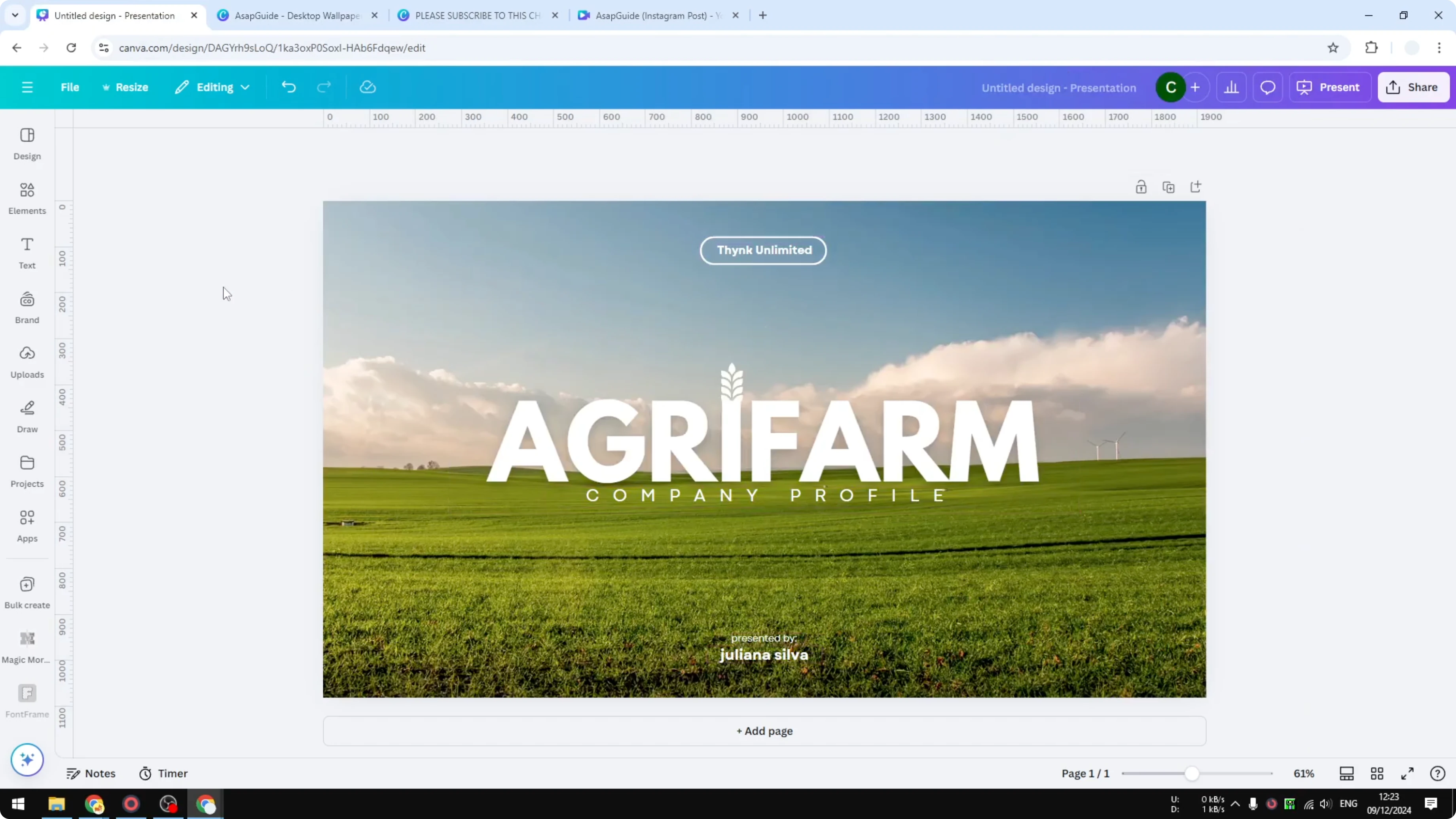 Screenshot from How to Copy Canva Page from One Design to Another at 61s