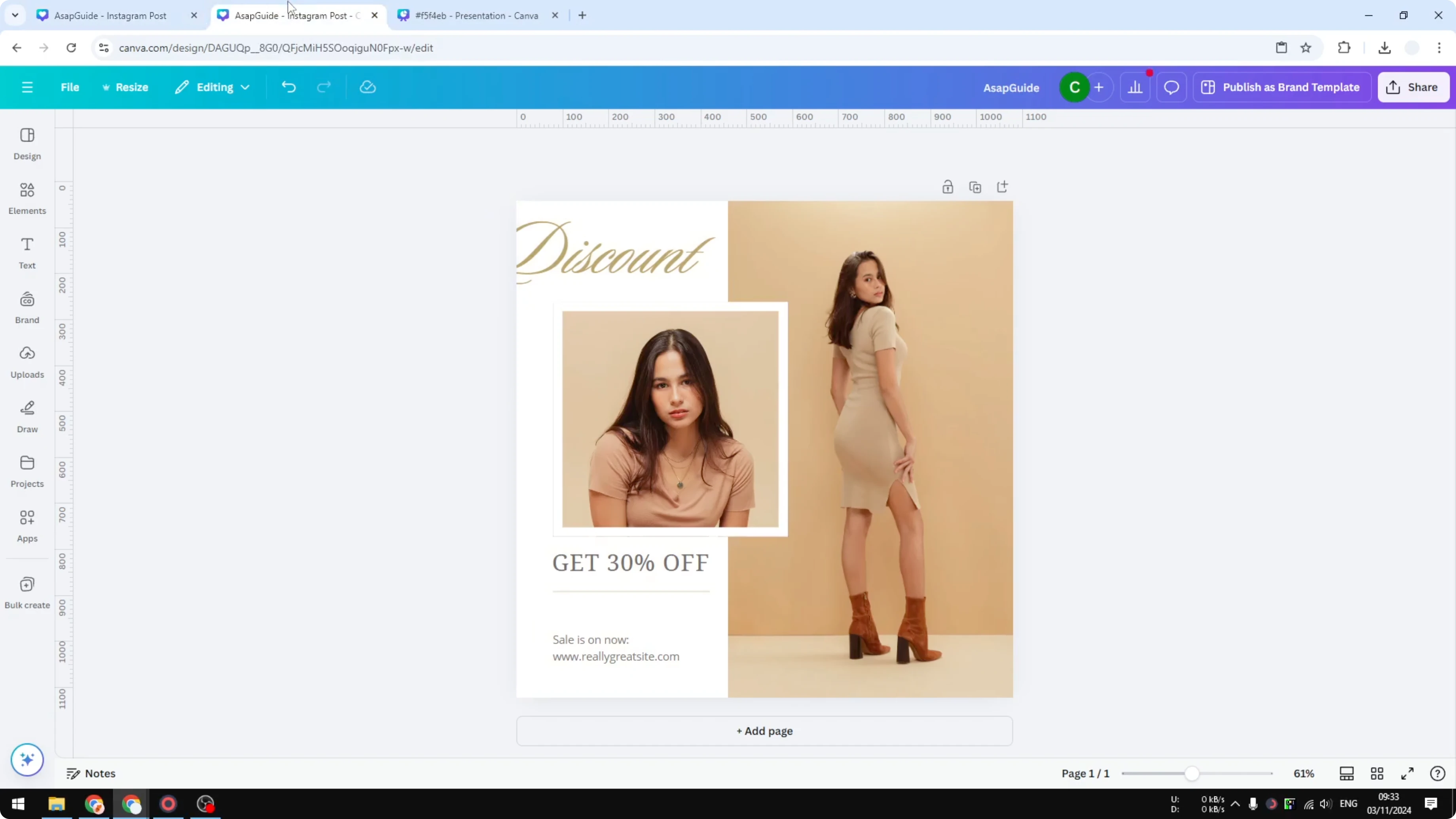 Screenshot from How to Copy a Page in Canva to Another Project at 69s