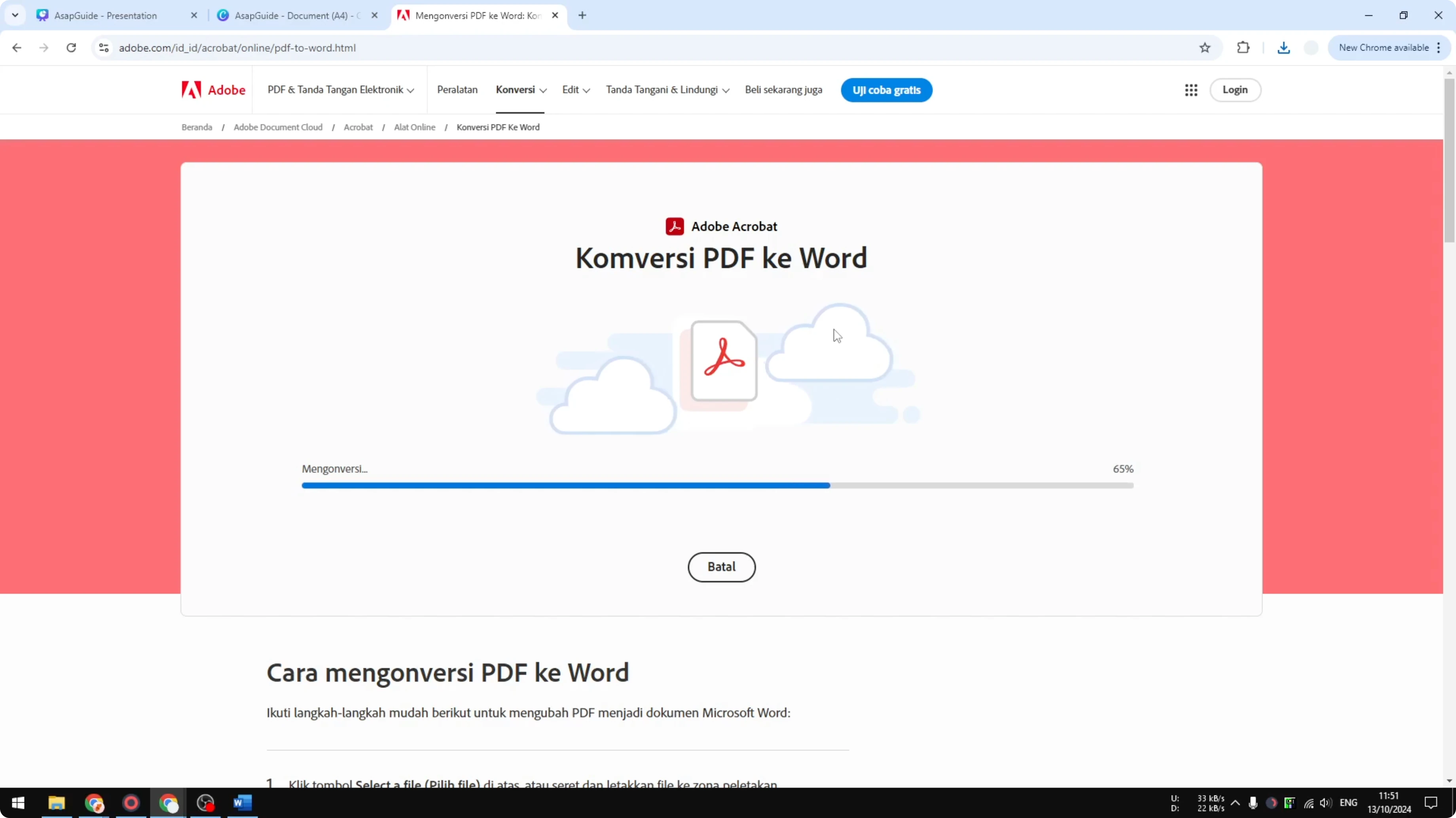 Screenshot from How to Copy Paste Canva to Microsoft Word at 130s