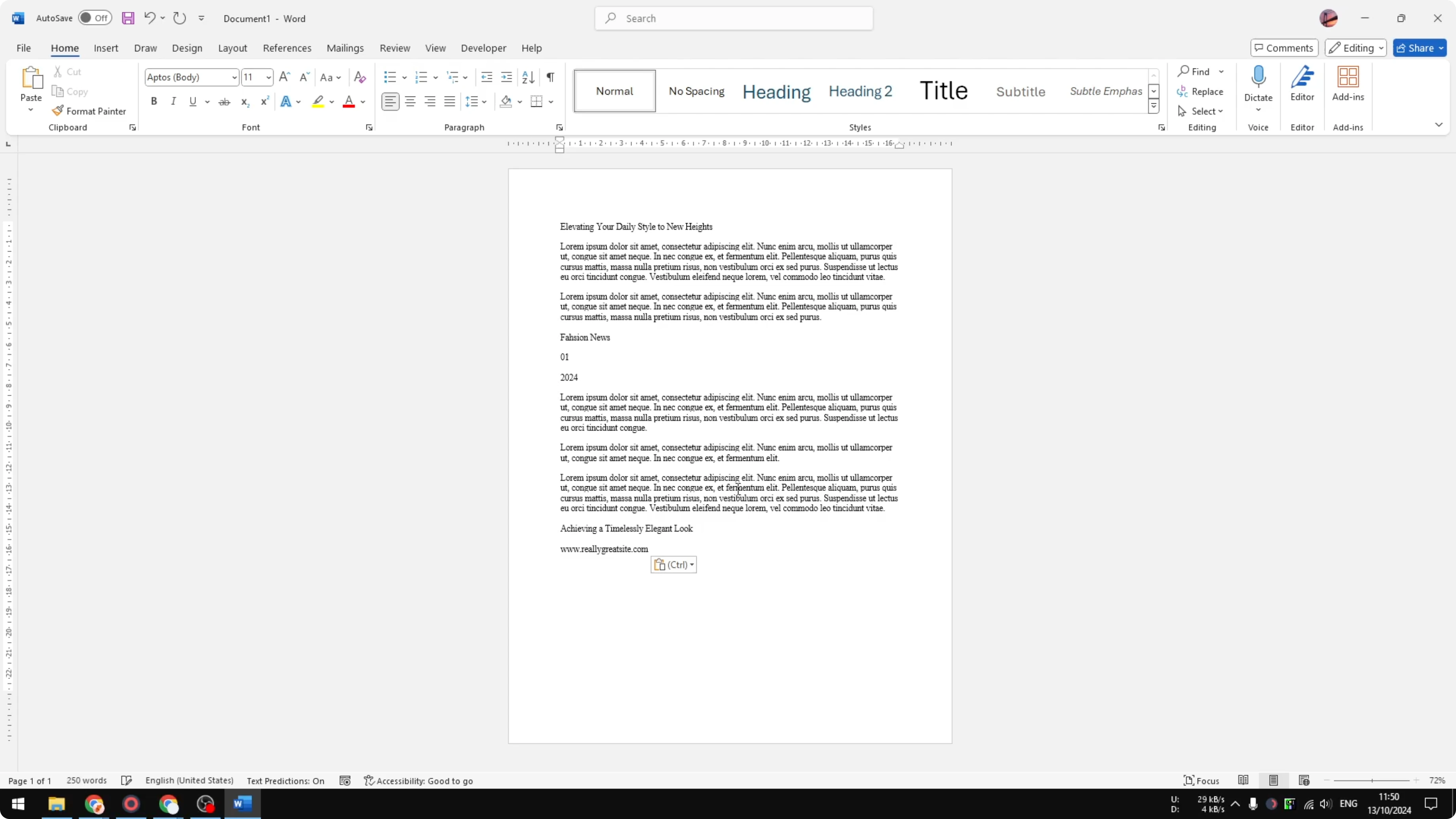 Screenshot from How to Copy Paste Canva to Microsoft Word at 21s