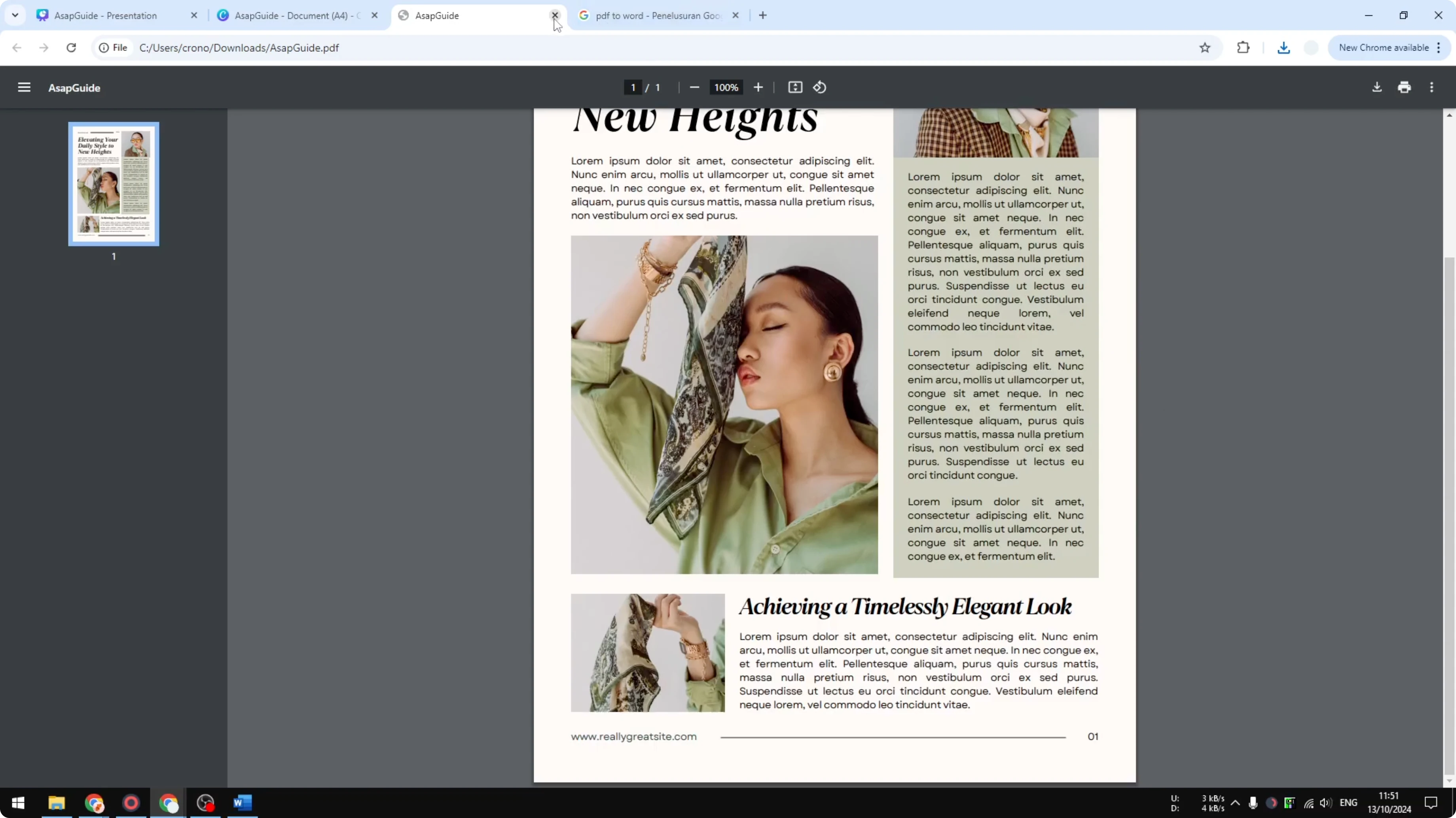 Screenshot from How to Copy Paste Canva to Microsoft Word at 91s