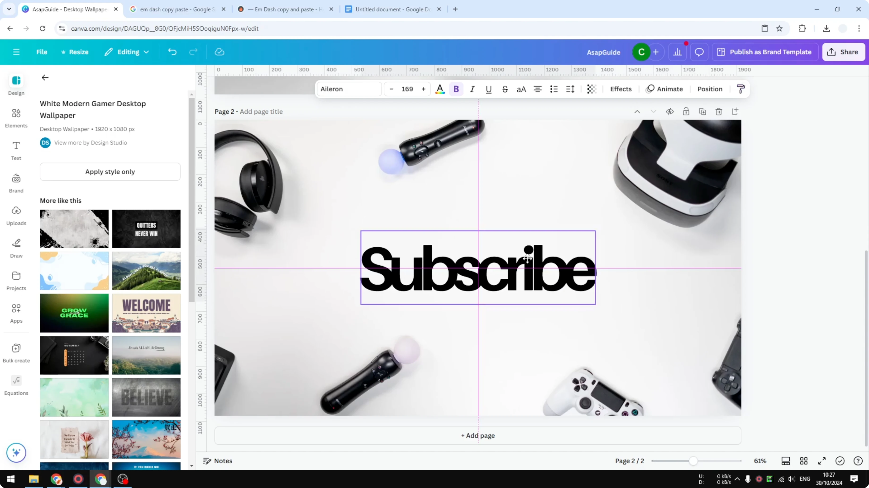 Screenshot from How to Copy Text Style in Canva at 66s
