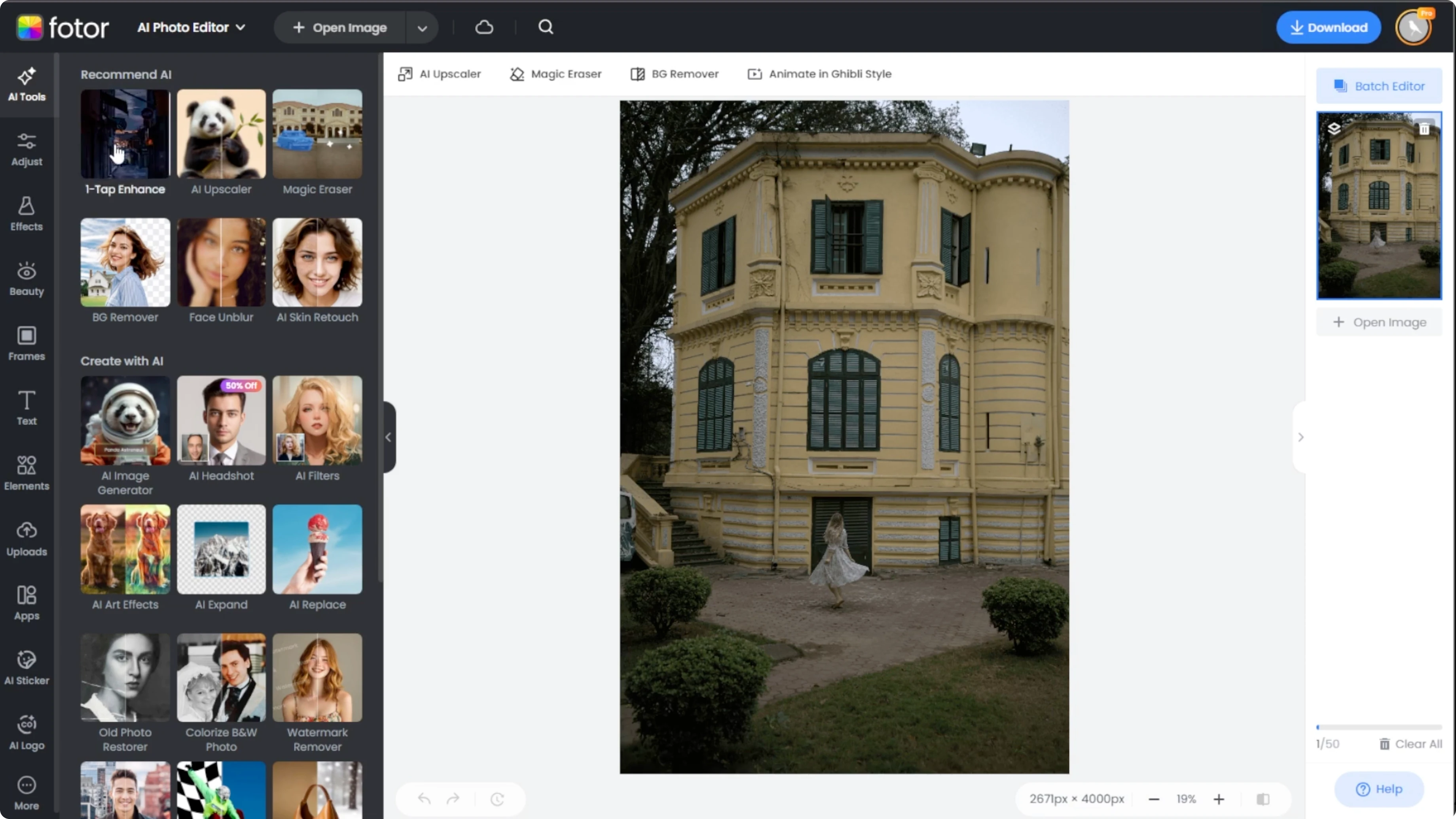 Screenshot from How to Automatically Correct and Enhance Photo Colors with AI? at 44s