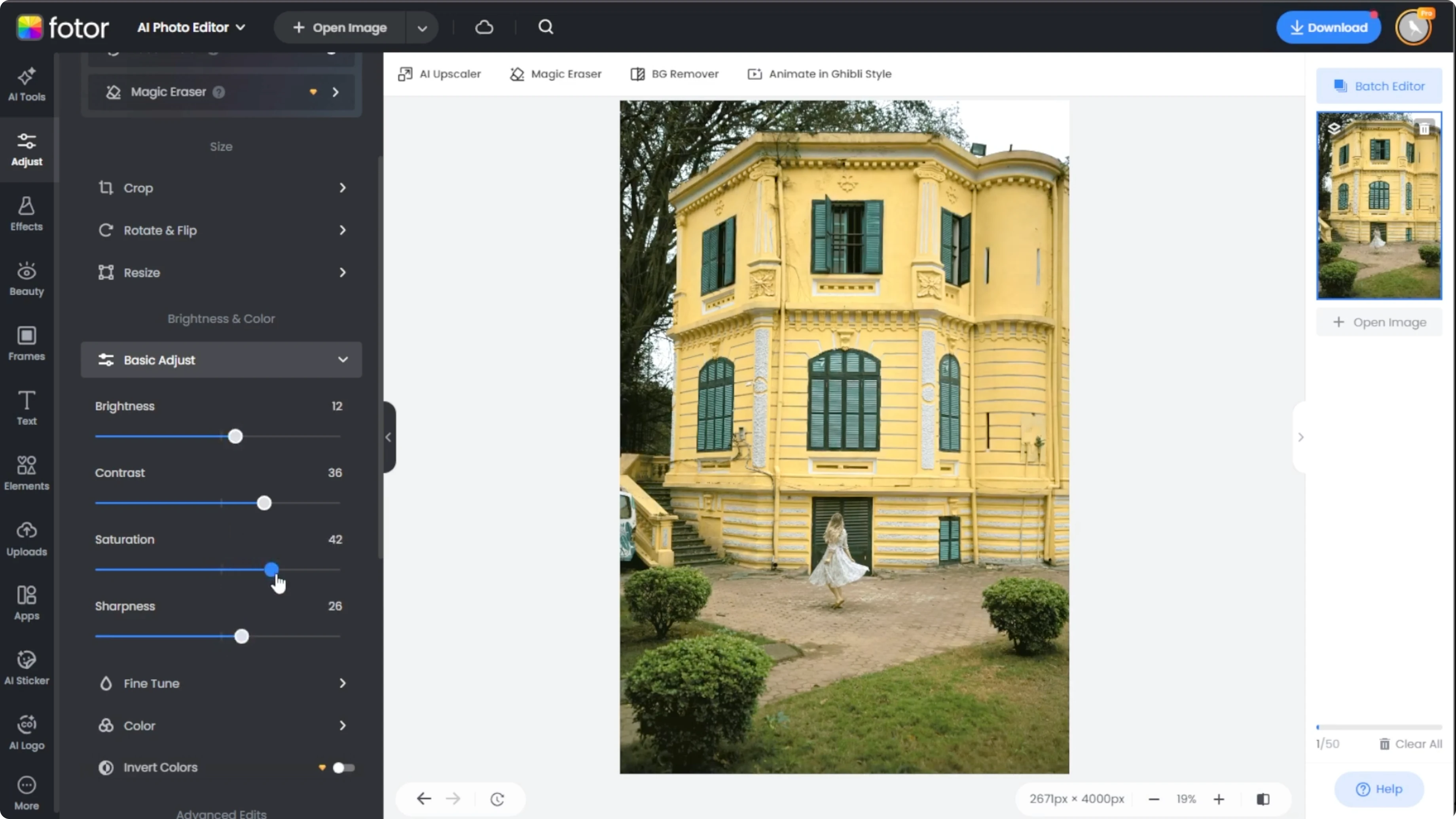 Screenshot from How to Automatically Correct and Enhance Photo Colors with AI? at 88s