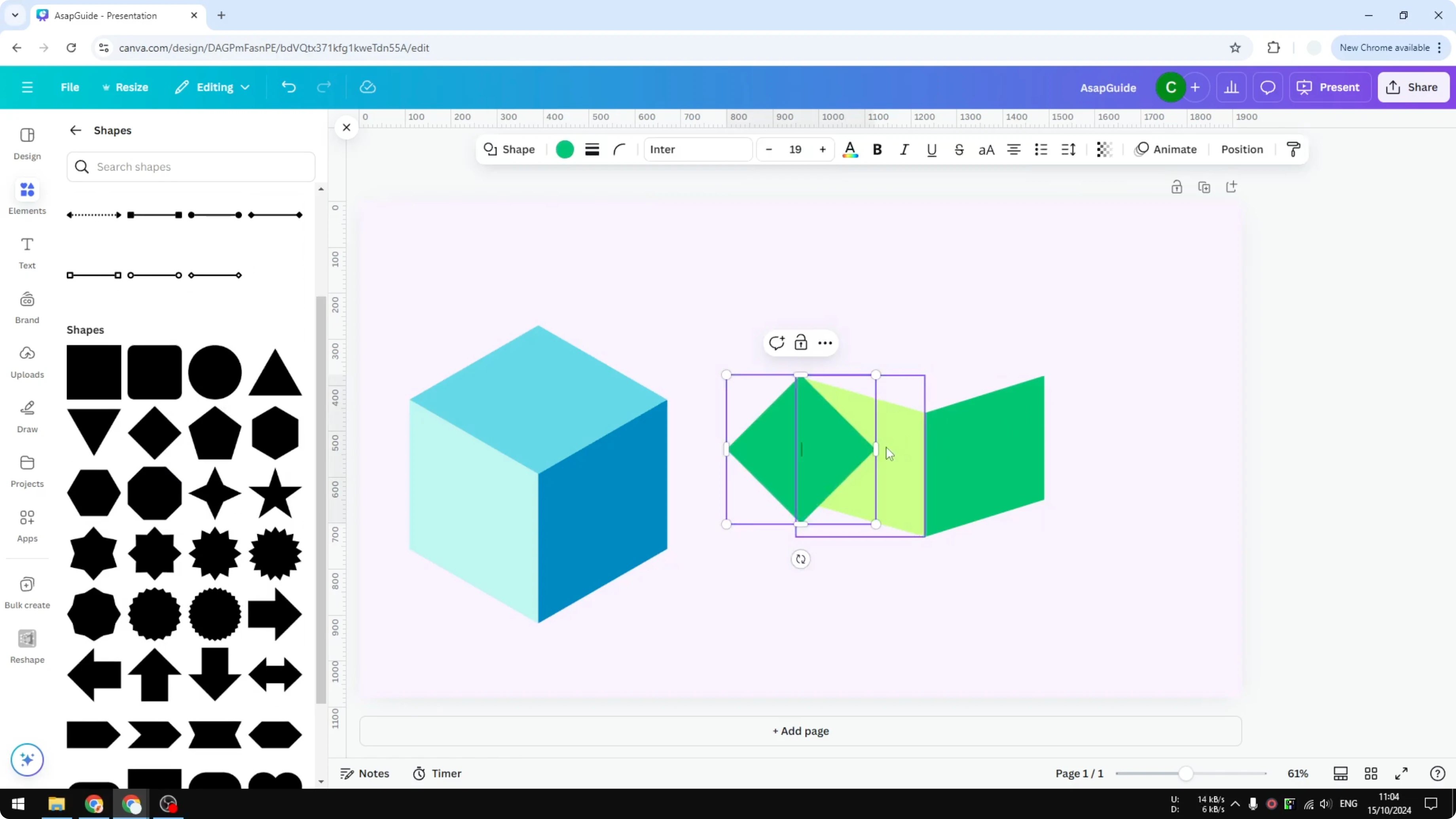 Screenshot from How to Create 3D Cube in Canva at 140s