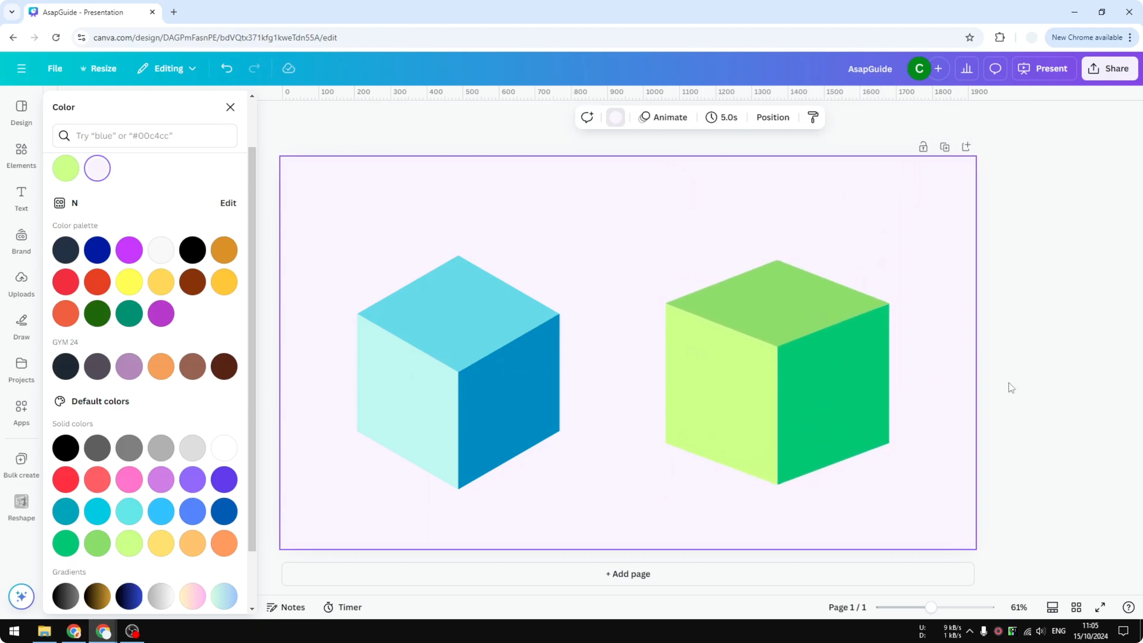 Screenshot from How to Create 3D Cube in Canva at 195s