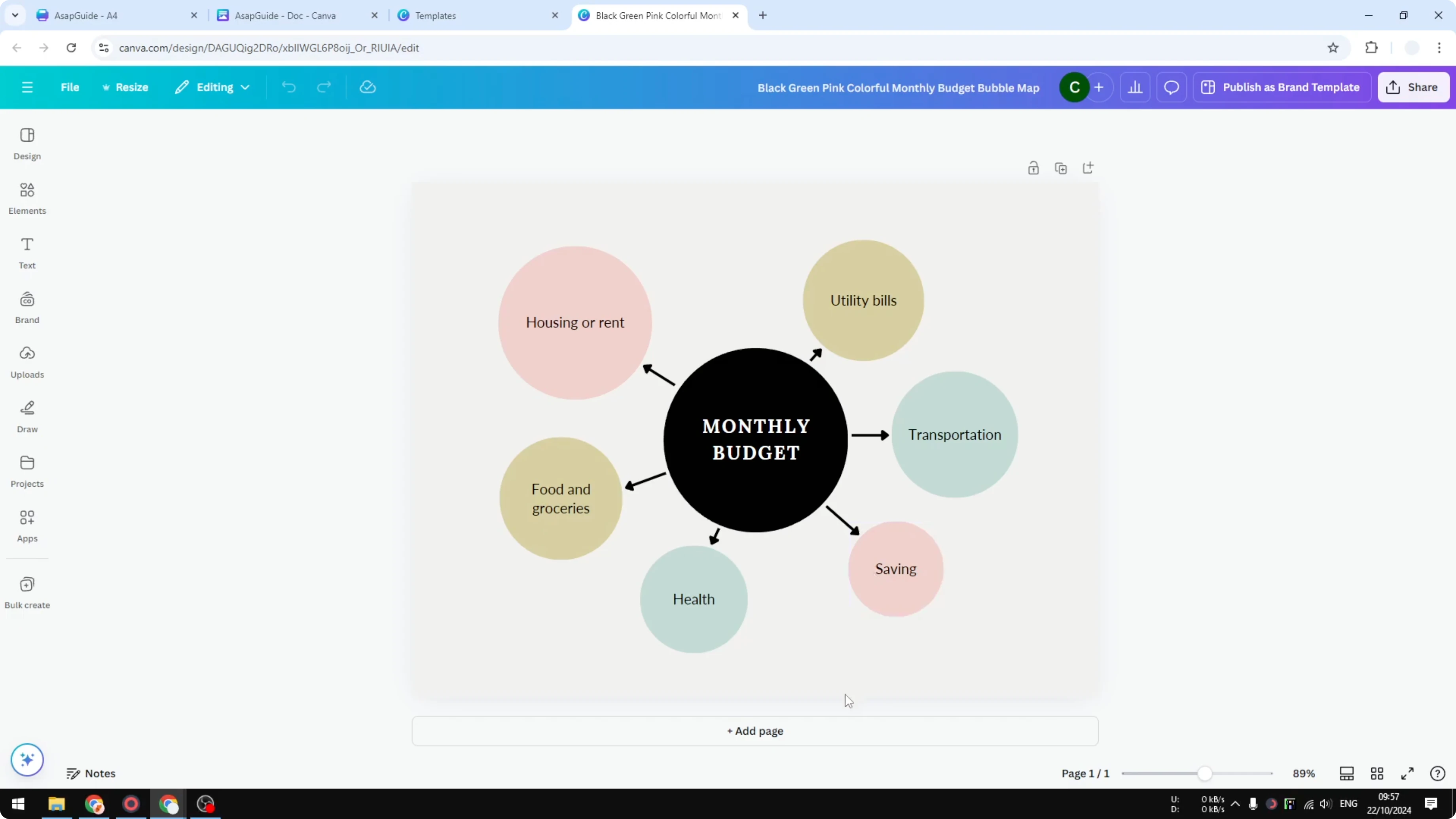 Screenshot from How to Create a Bubble Map in Canva at 56s