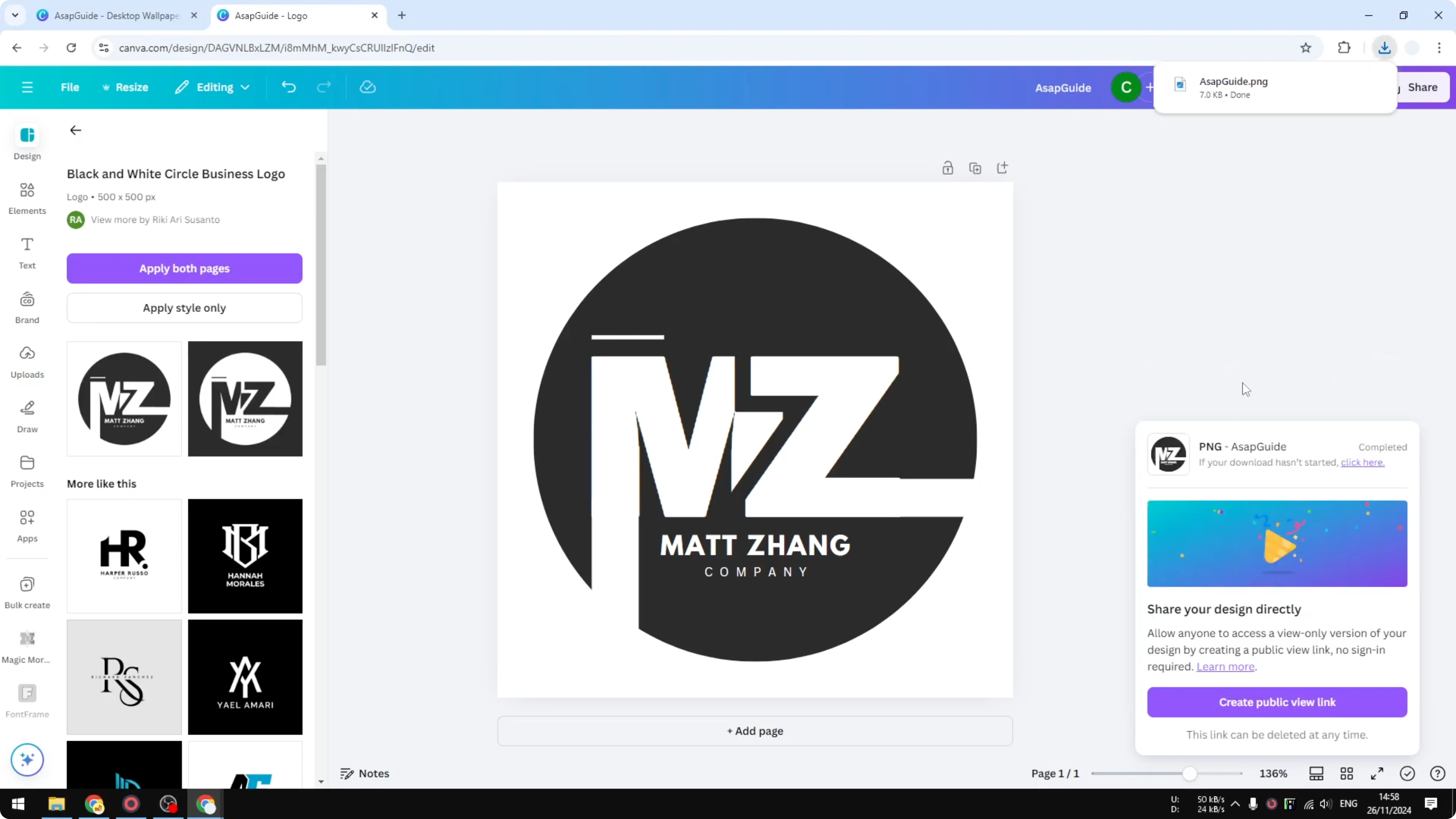 Screenshot from How to Create a Favicon in Canva at 174s