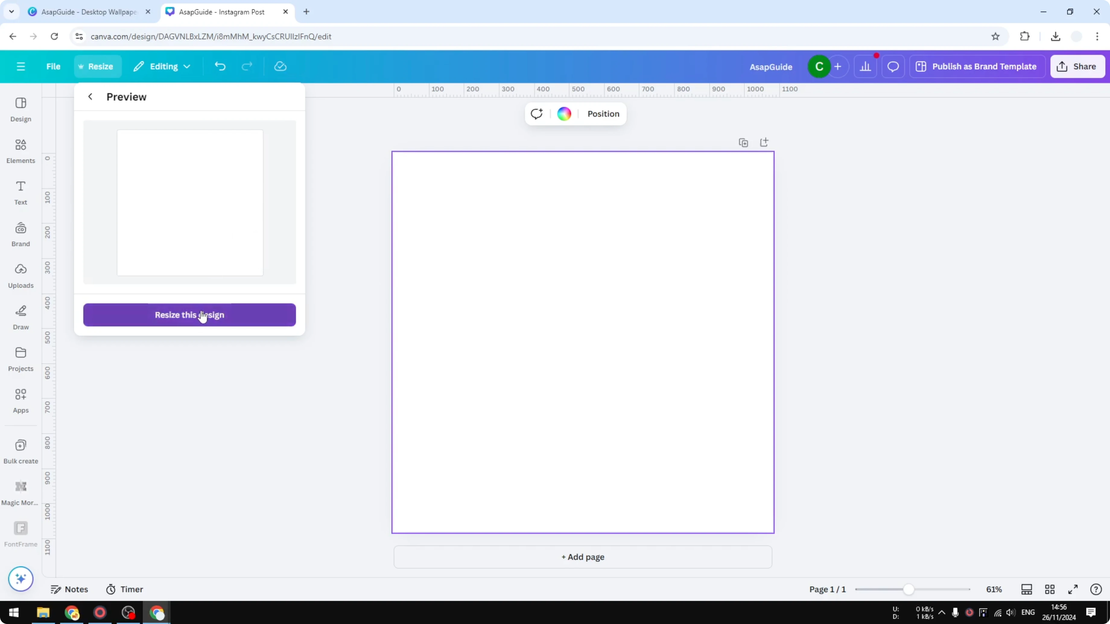 Screenshot from How to Create a Favicon in Canva at 61s