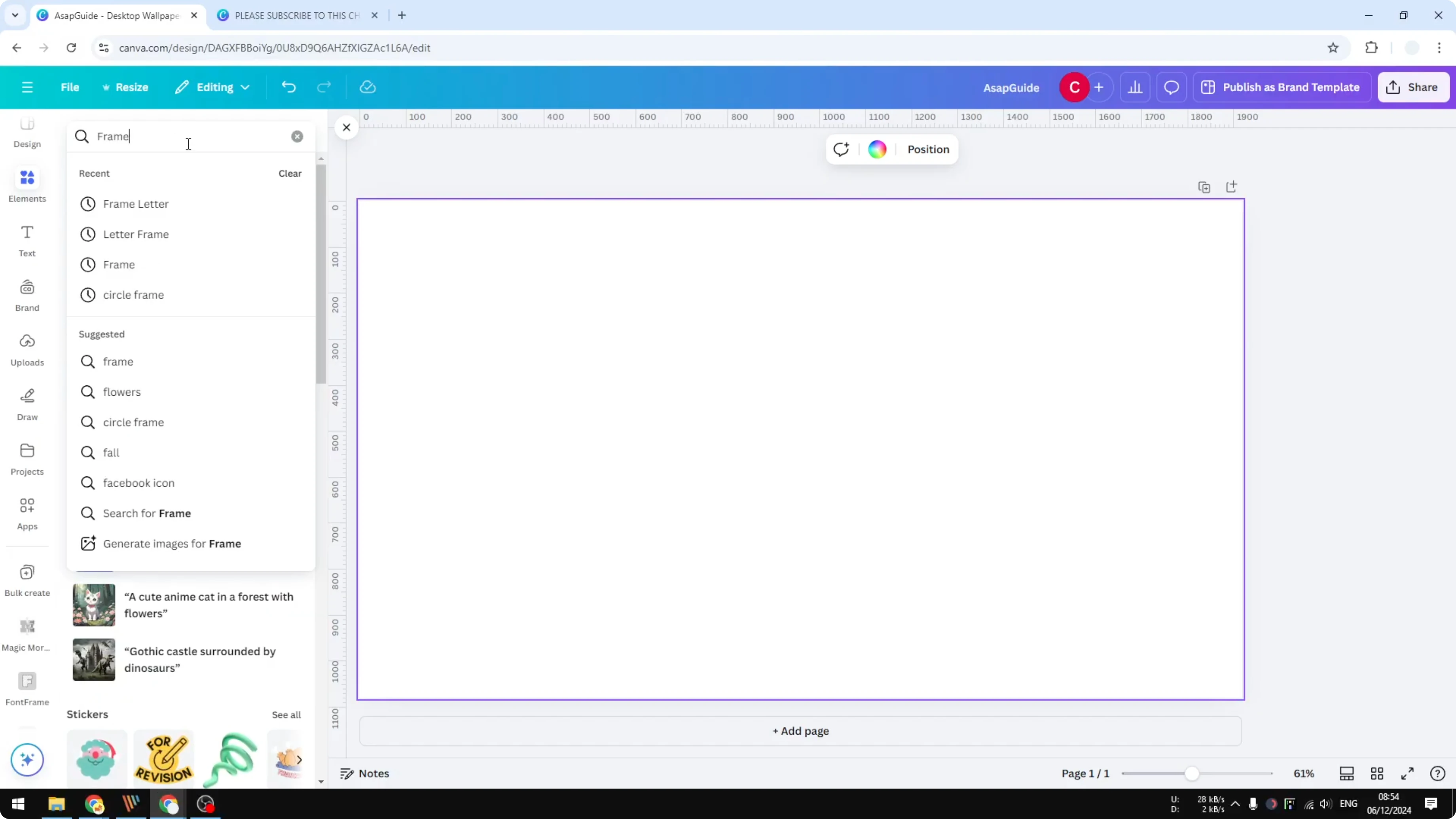 Screenshot from How to Create a Grass Text Effect in Canva at 28s