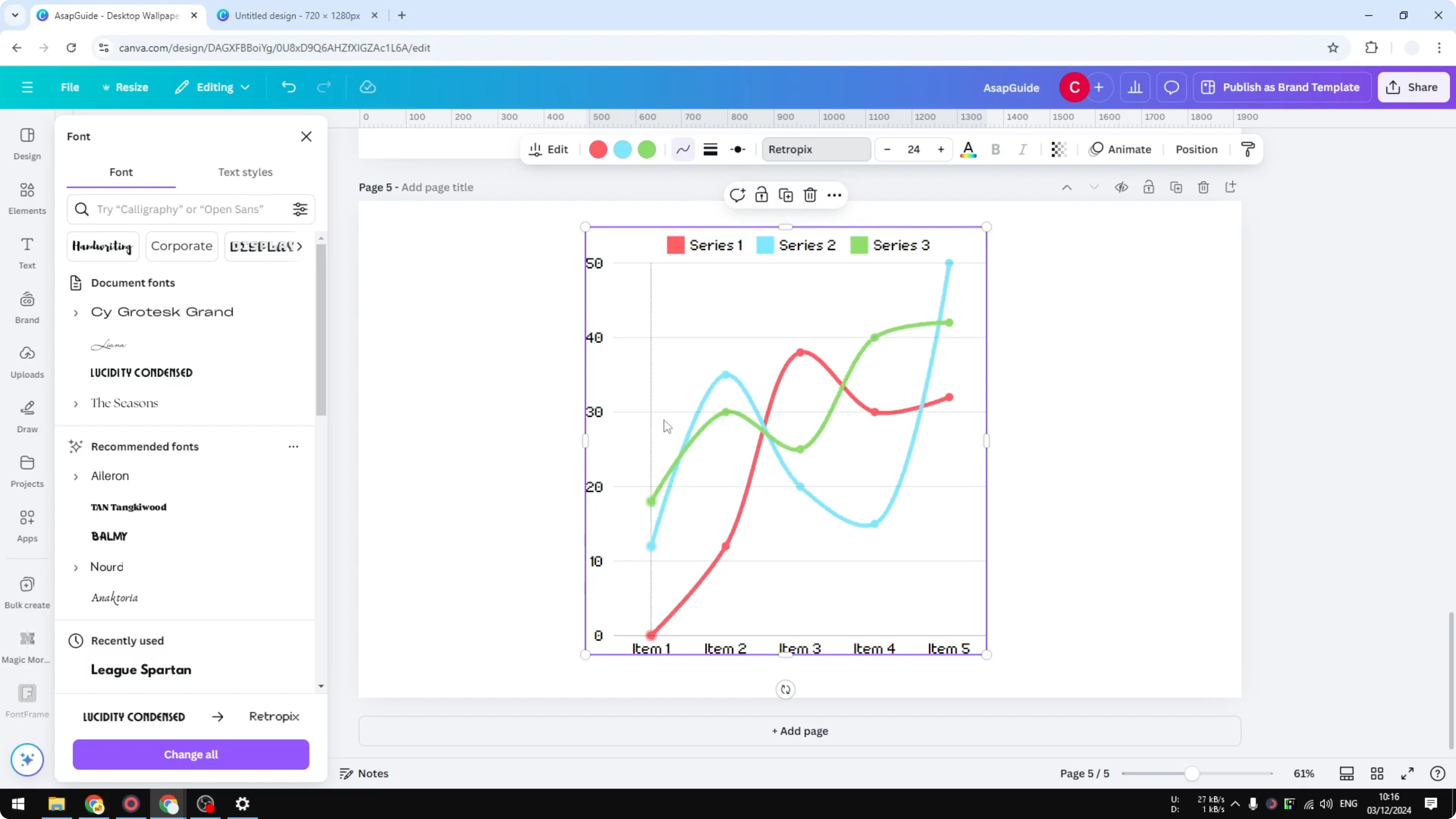 Screenshot from How to Create a Line Graph in Canva at 169s