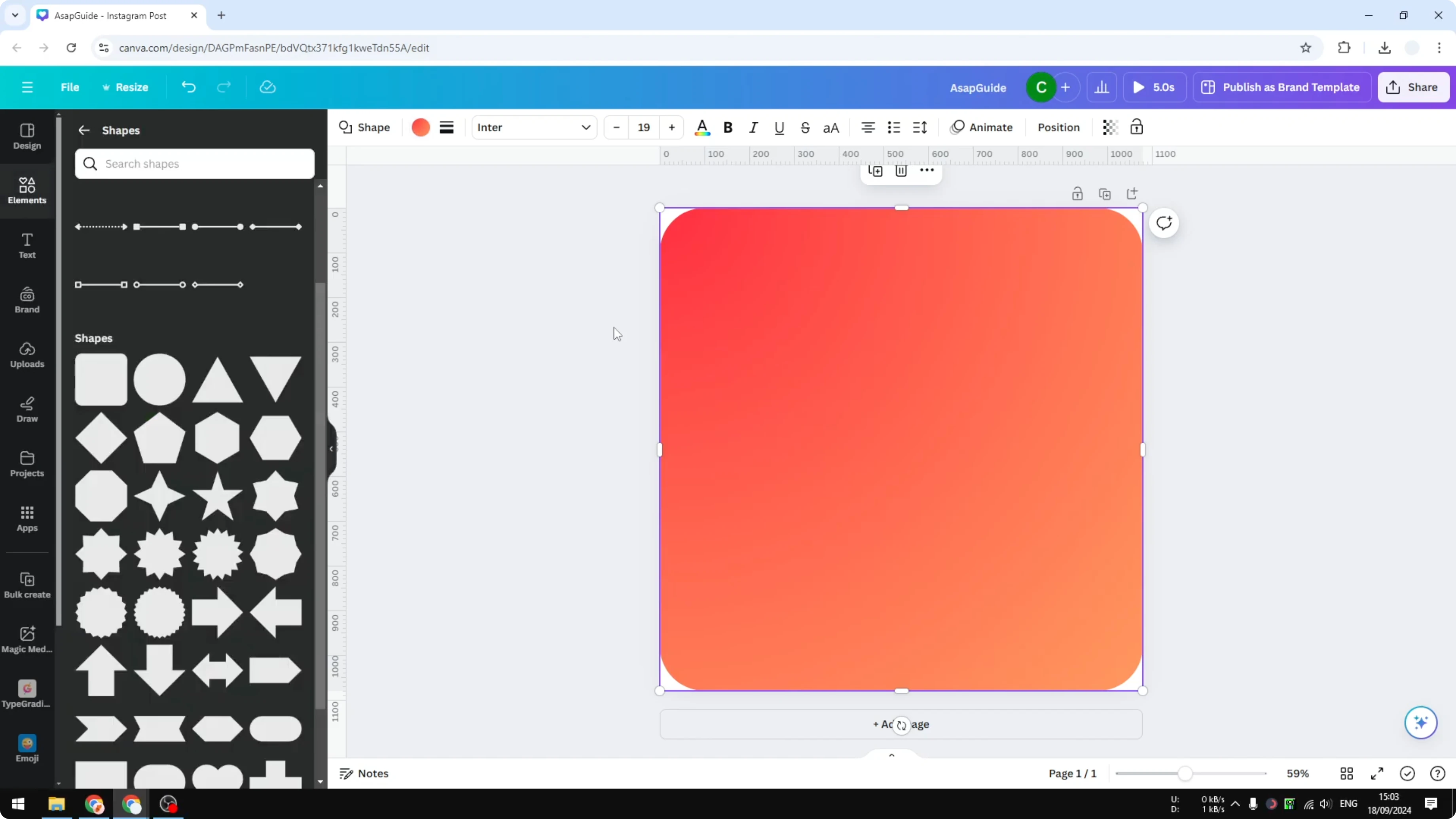 Screenshot from How to Create Logo Icon in Canva at 119s