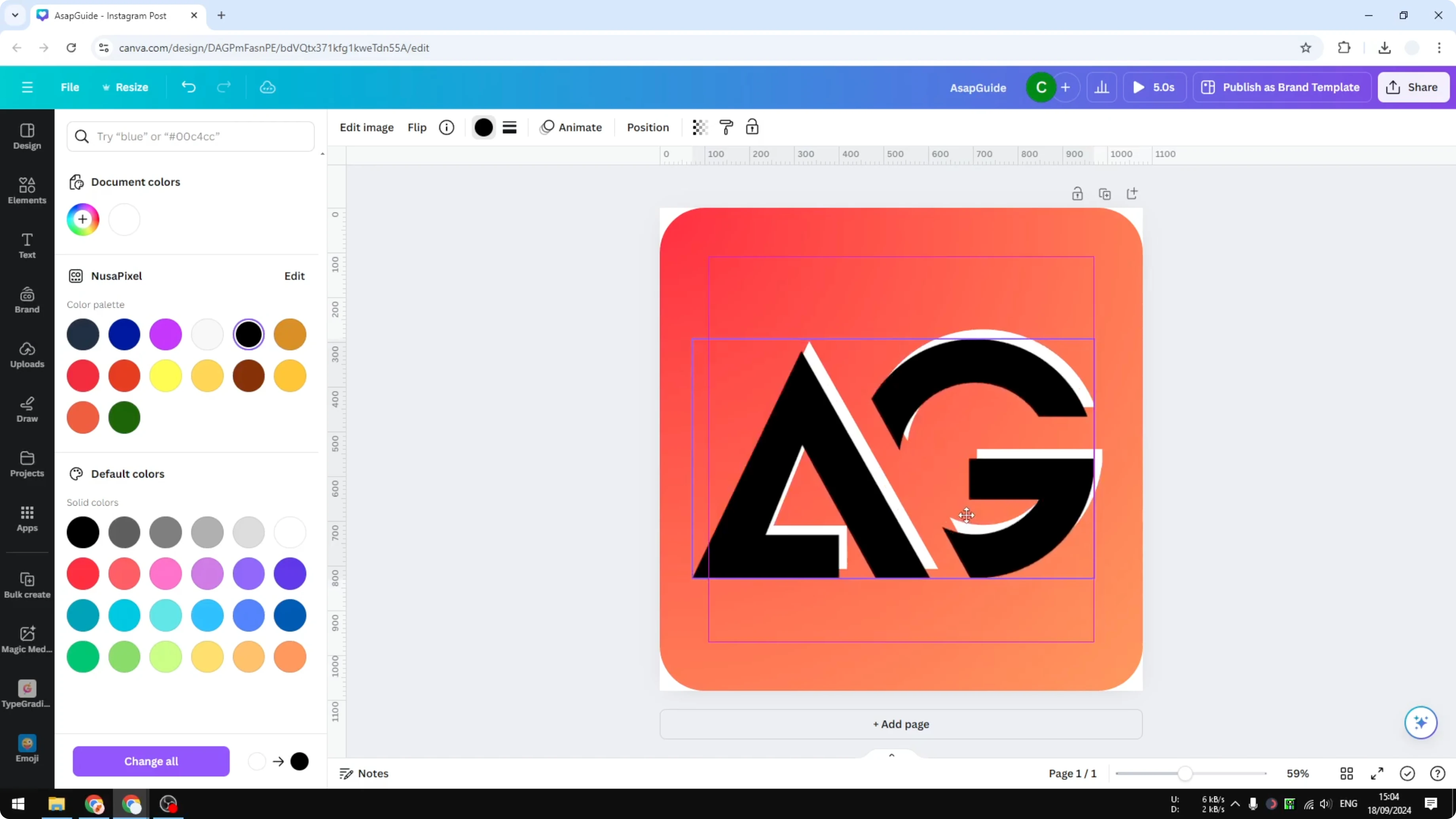 Screenshot from How to Create Logo Icon in Canva at 192s