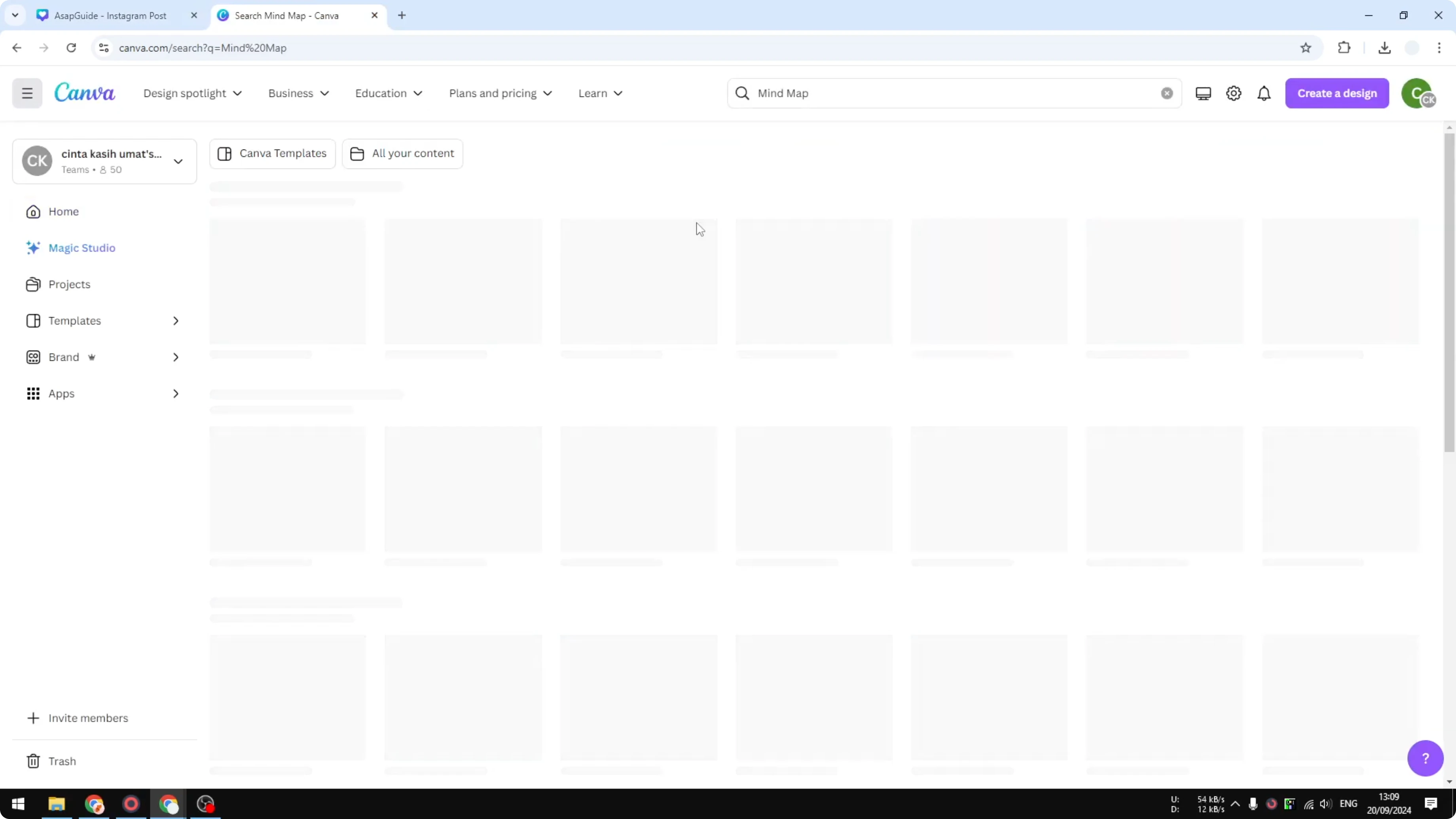 Screenshot from How to Create a Mind Map in Canva at 12s