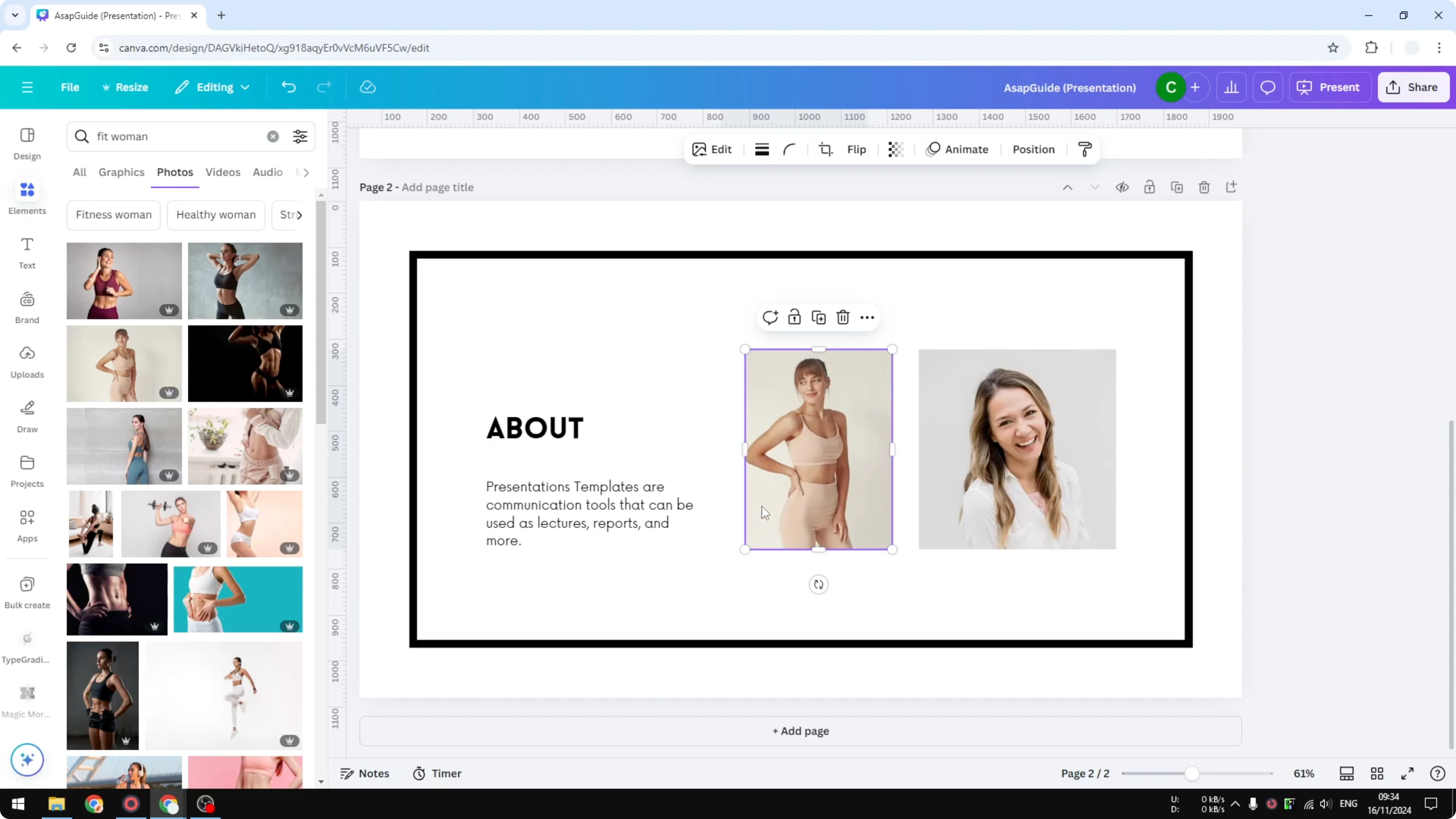 Screenshot from How to Create Motion Path Animations in Canva at 45s