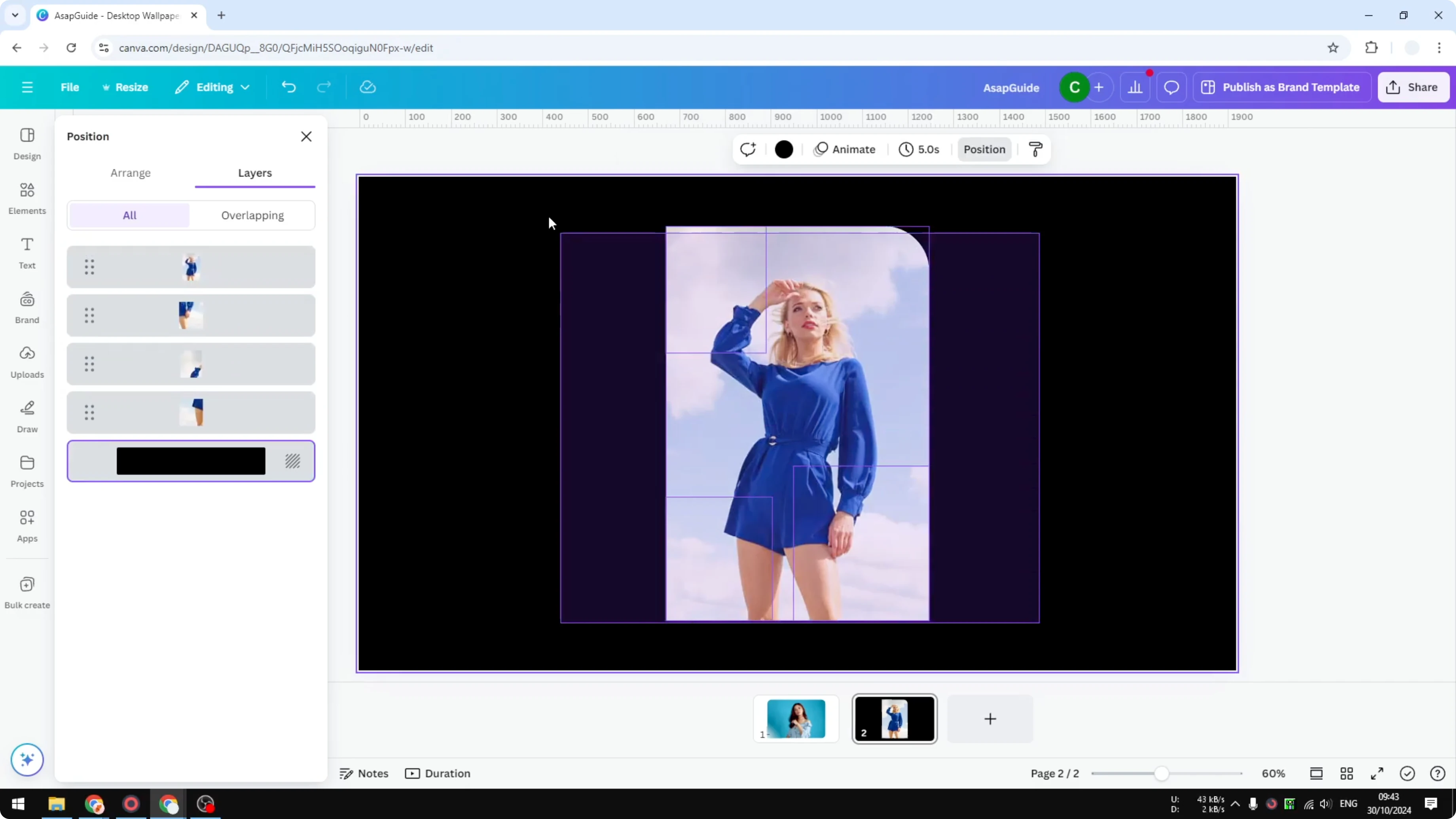 Screenshot from How to Create One Round Corner in Canva at 141s