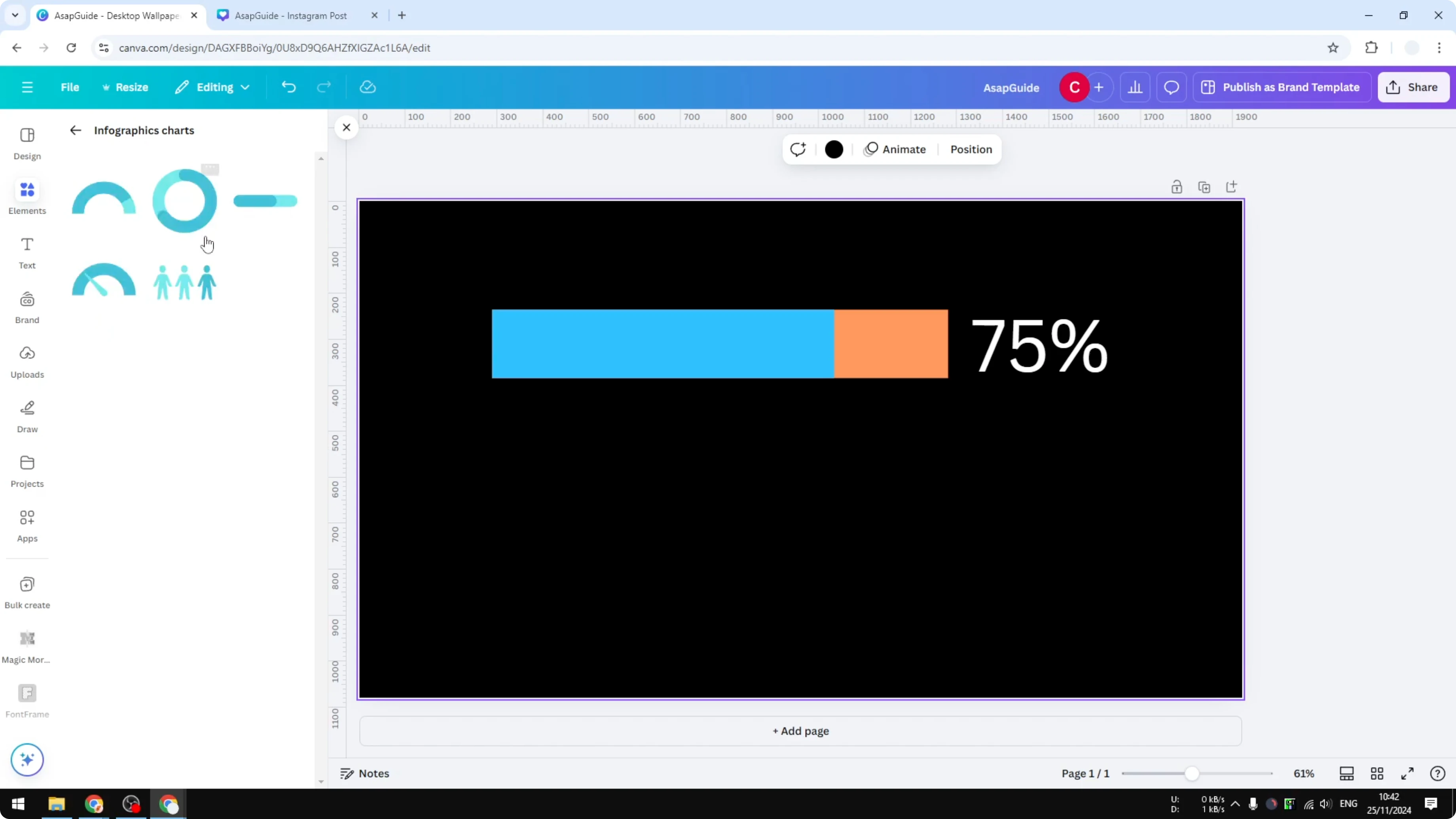 Screenshot from How to Create a Progress Bar in Canva at 75s