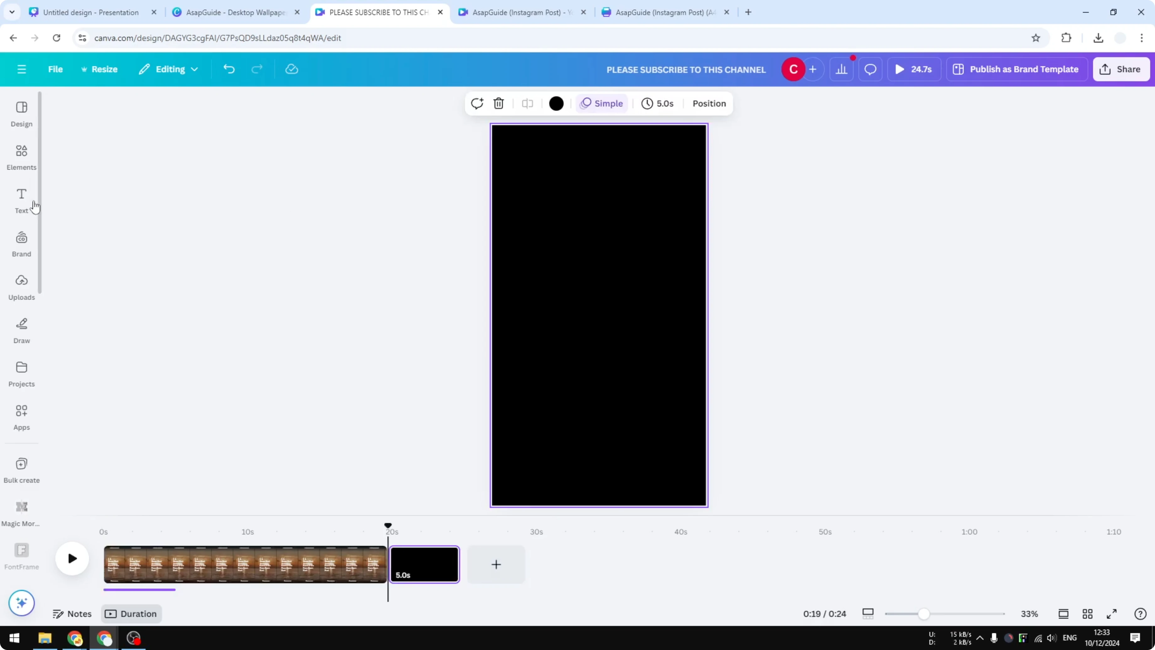 Screenshot from How to Create Quotes in Canva at 122s