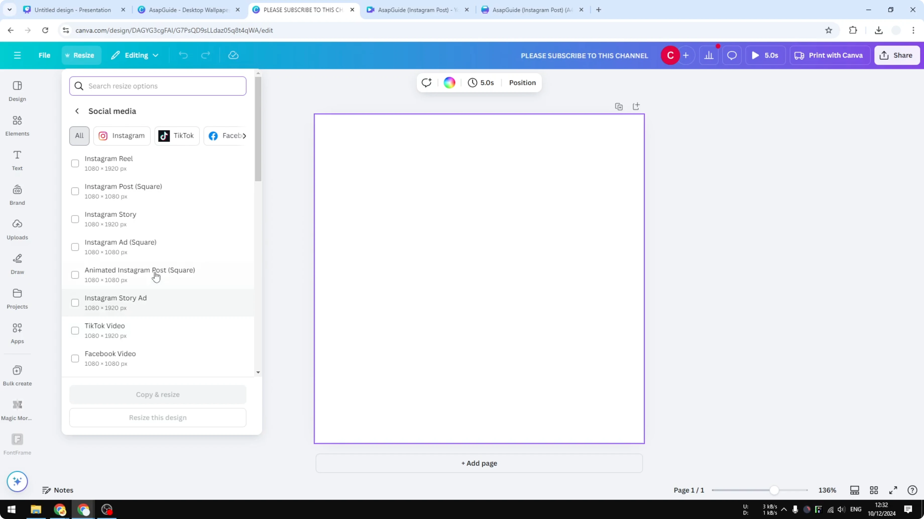 Screenshot from How to Create Quotes in Canva at 54s
