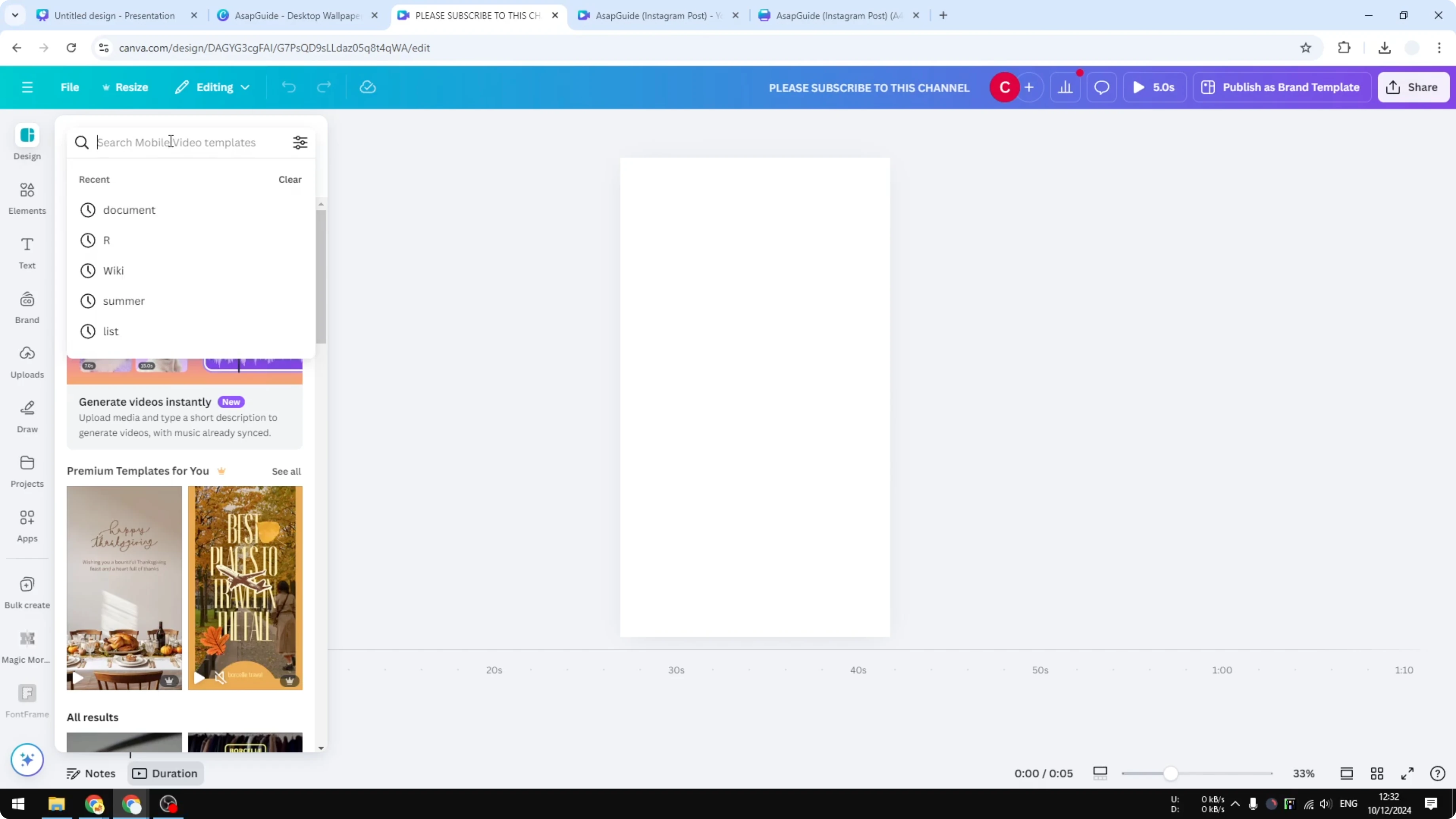 Screenshot from How to Create Quotes in Canva at 79s