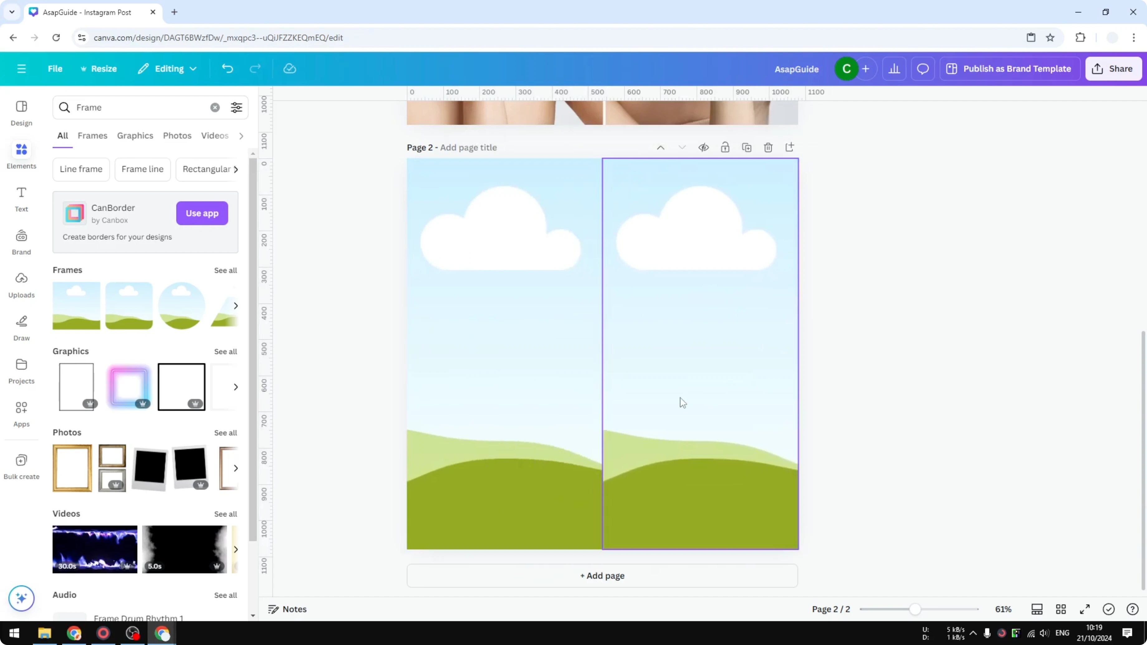 Screenshot from How to Create a Simple Before and After Image in Canva at 120s