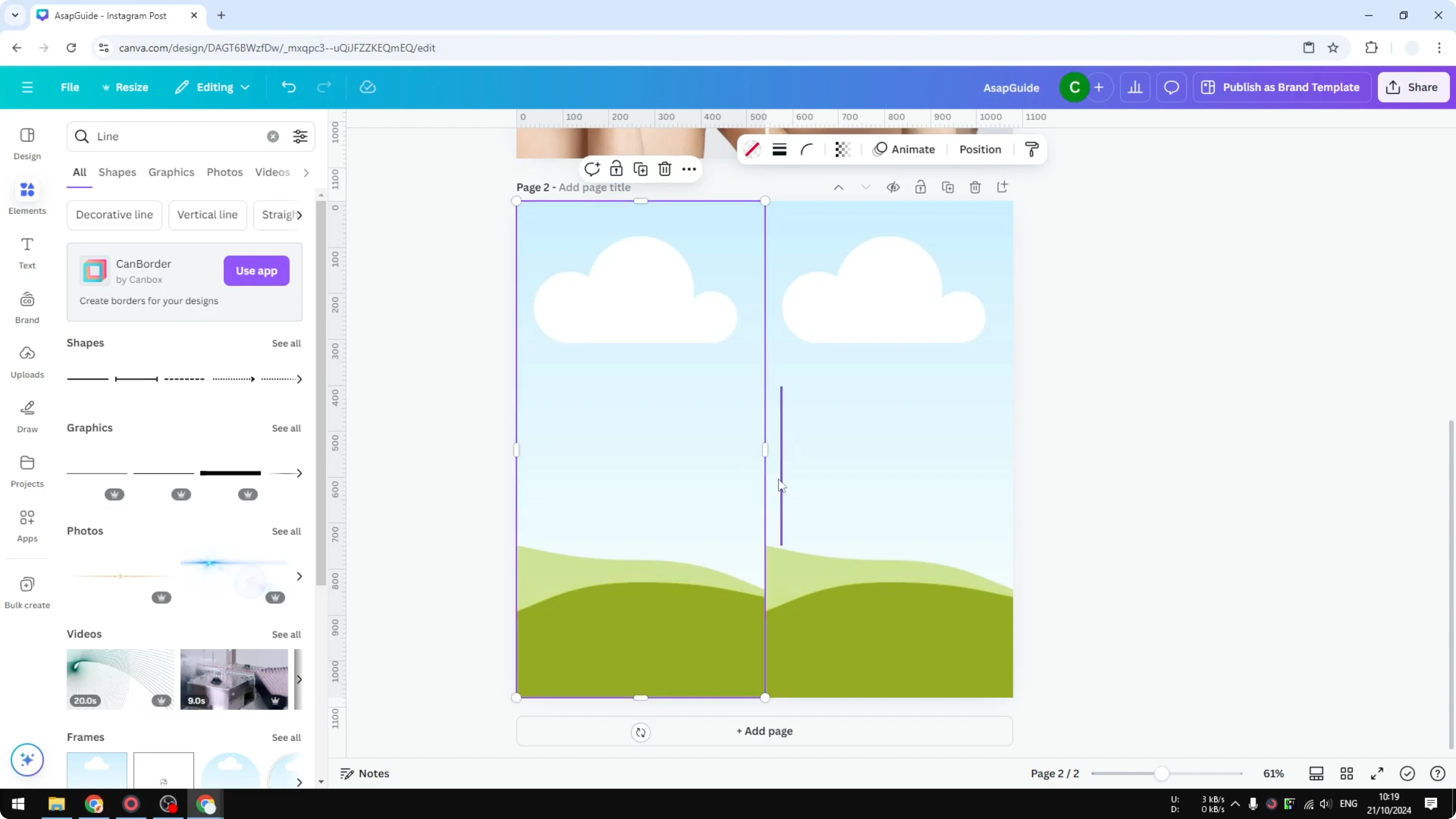 Screenshot from How to Create a Simple Before and After Image in Canva at 137s