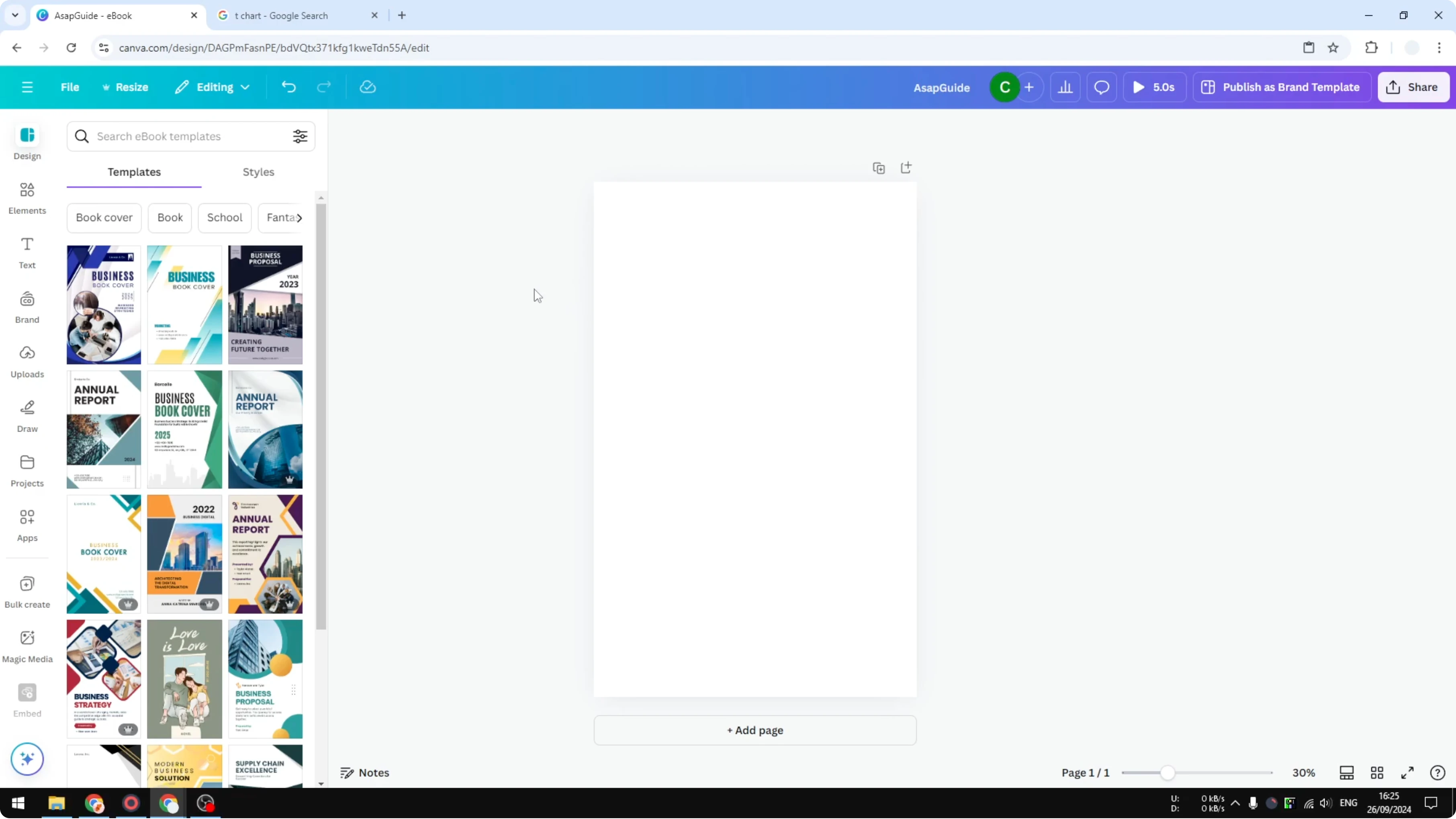 Screenshot from How to Create T Chart in Canva at 31s