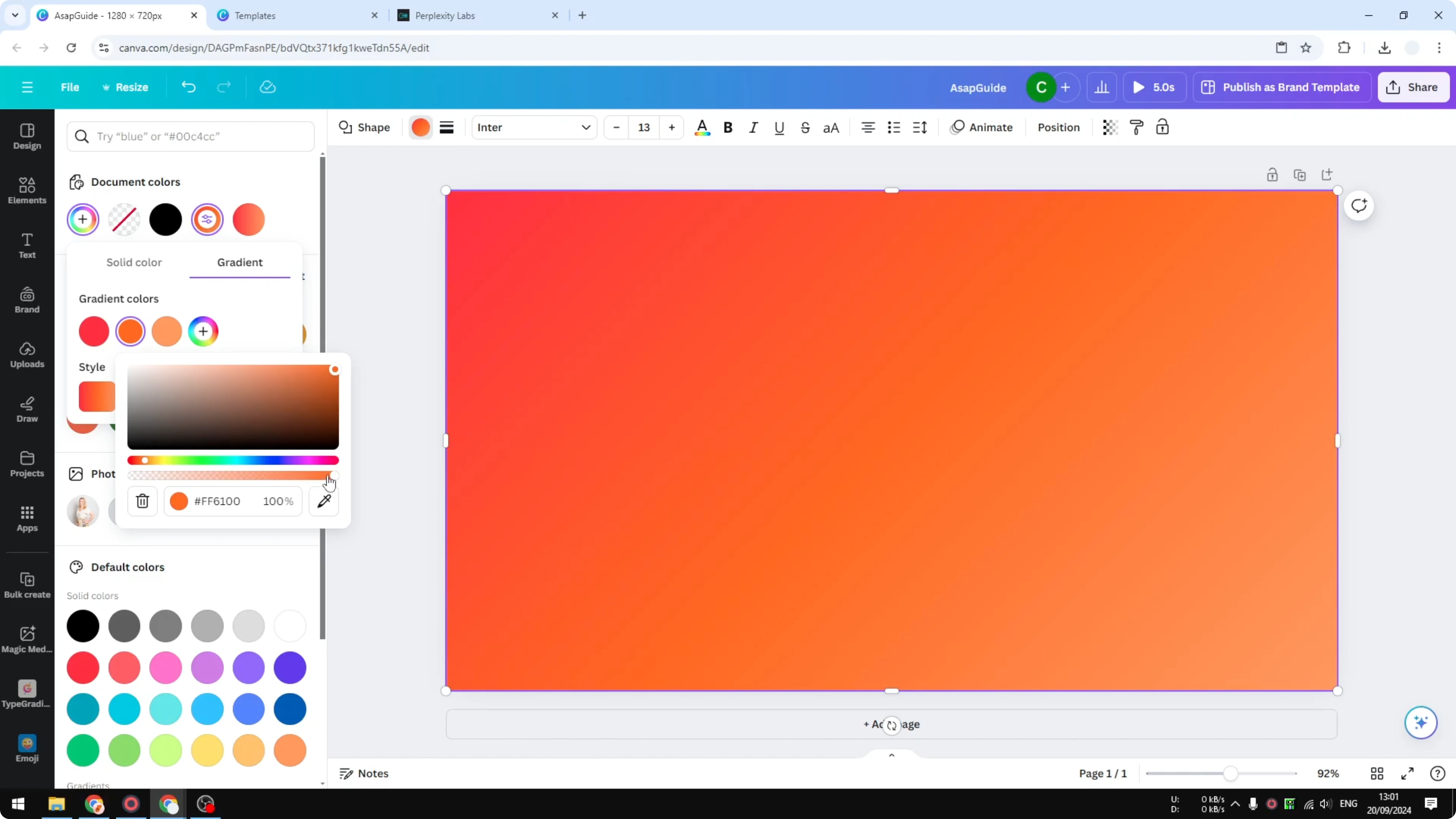 Screenshot from How to Create Transparent Gradient Effect in Canva at 146s