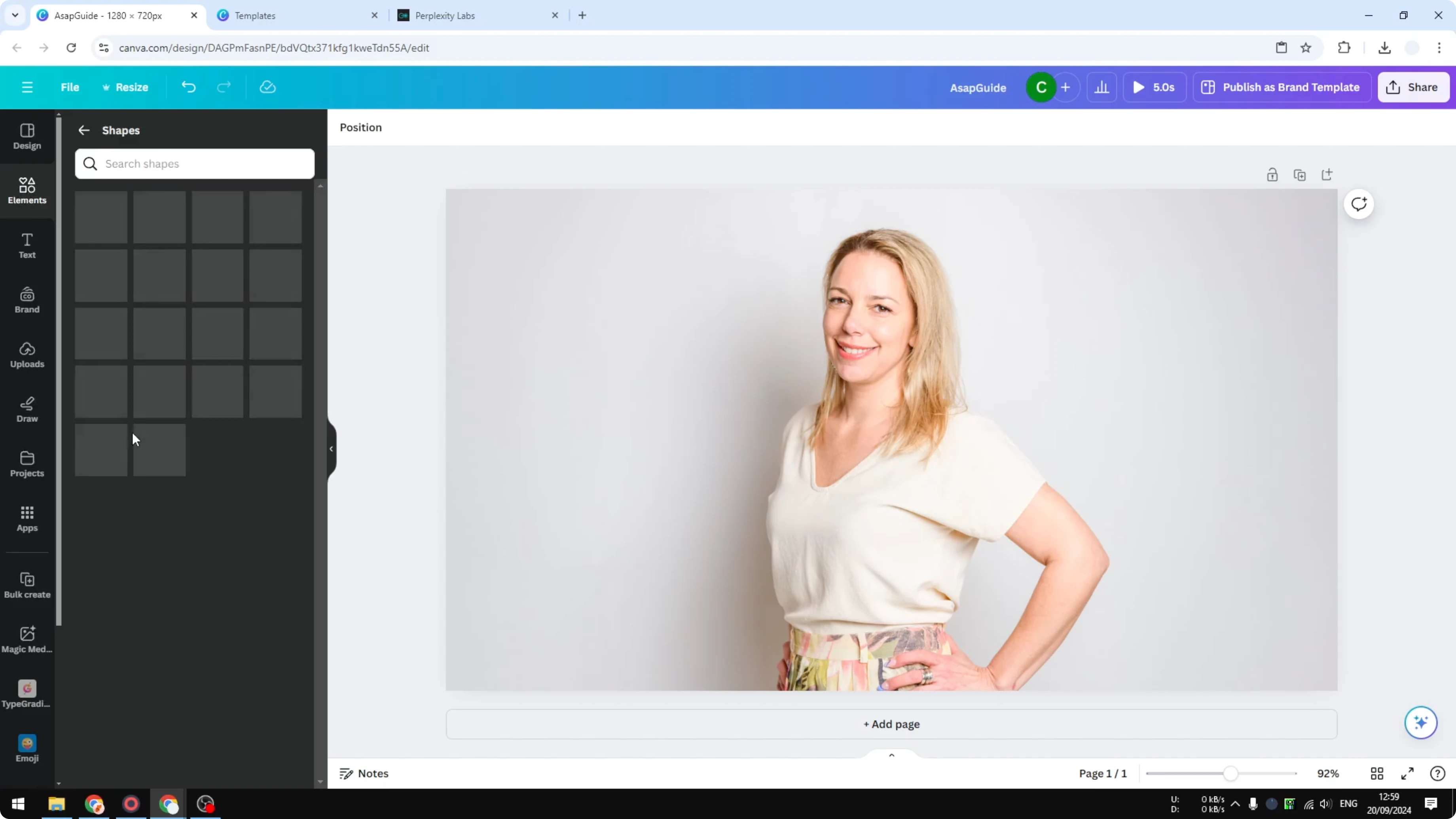 Screenshot from How to Create Transparent Gradient Effect in Canva at 42s
