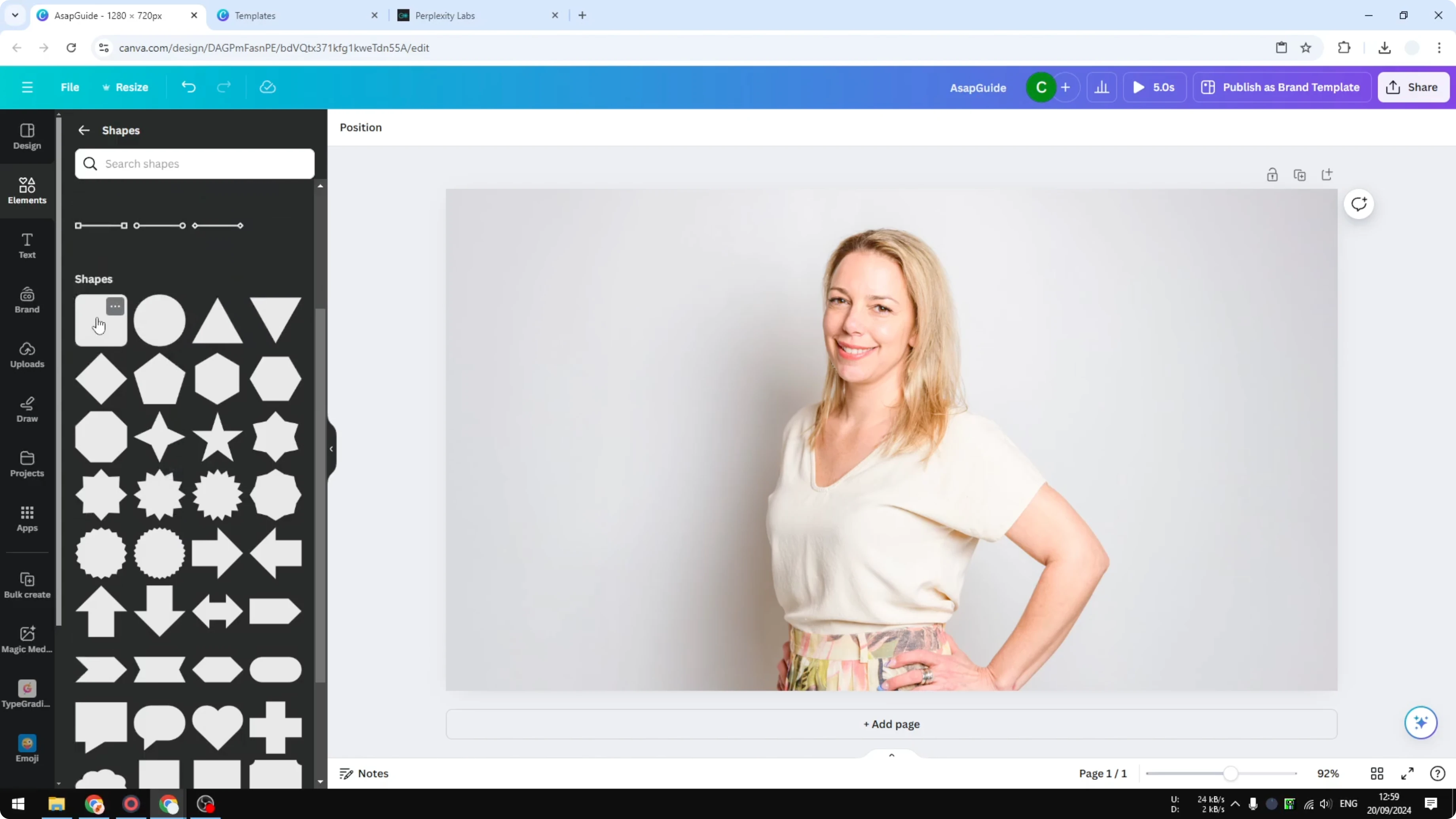 Screenshot from How to Create Transparent Gradient Effect in Canva at 48s
