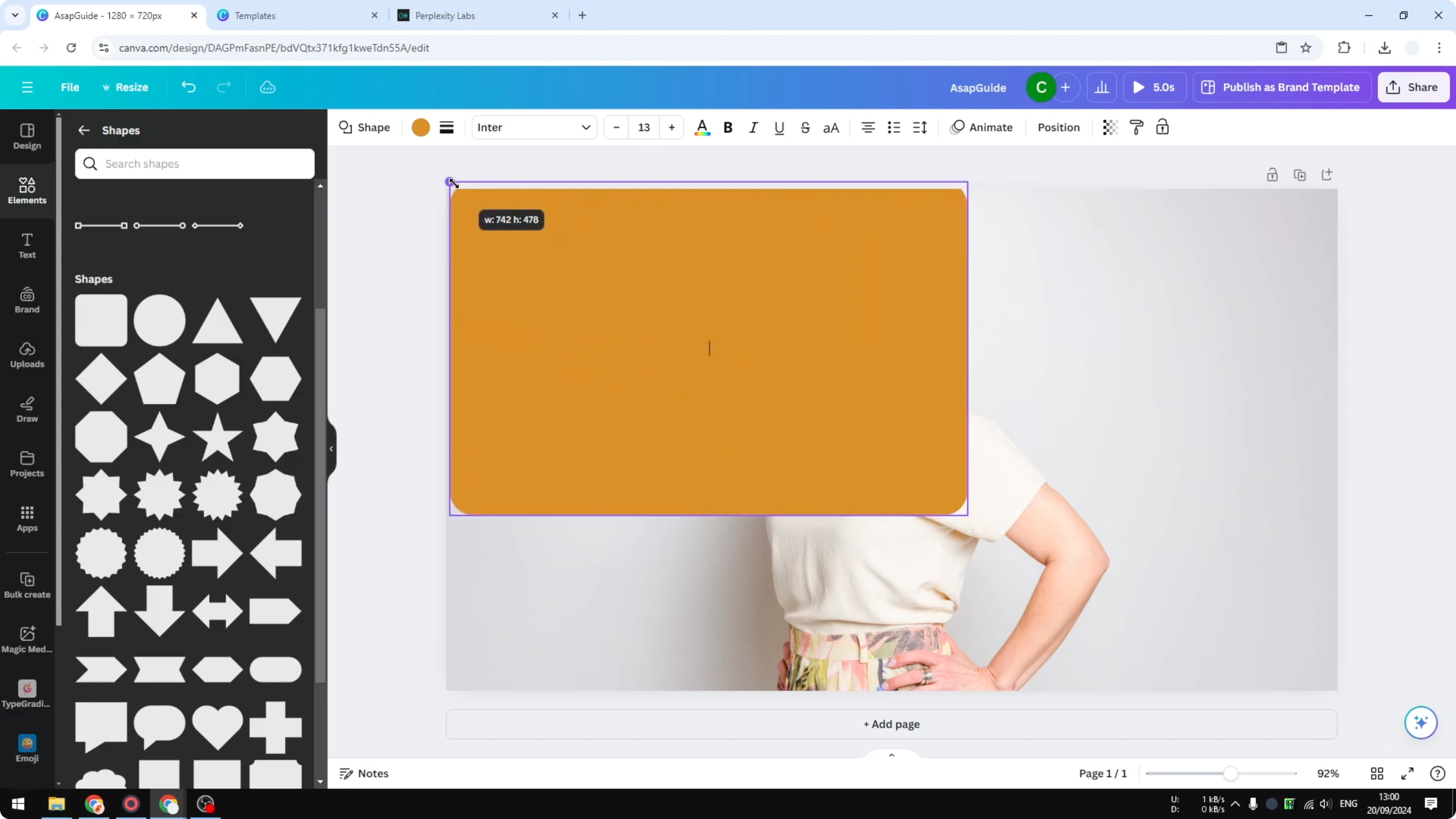 Screenshot from How to Create Transparent Gradient Effect in Canva at 53s